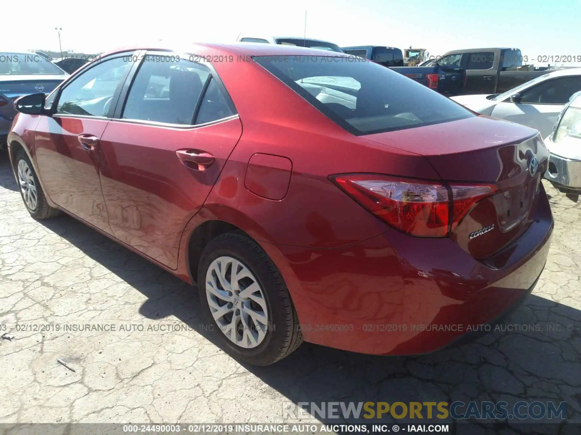 3 Photograph of a damaged car 5YFBURHE6KP874654 TOYOTA COROLLA 2019