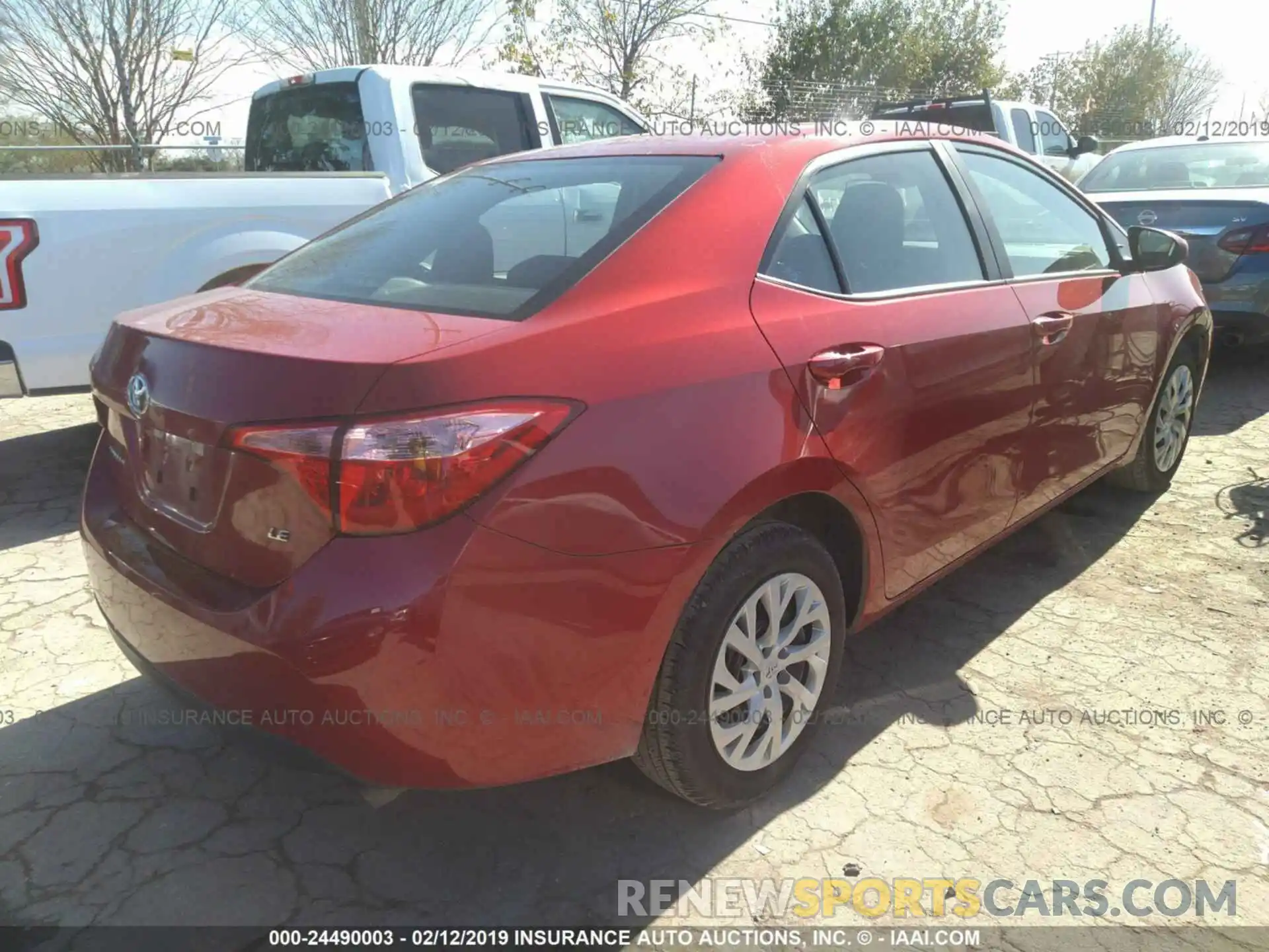 4 Photograph of a damaged car 5YFBURHE6KP874654 TOYOTA COROLLA 2019