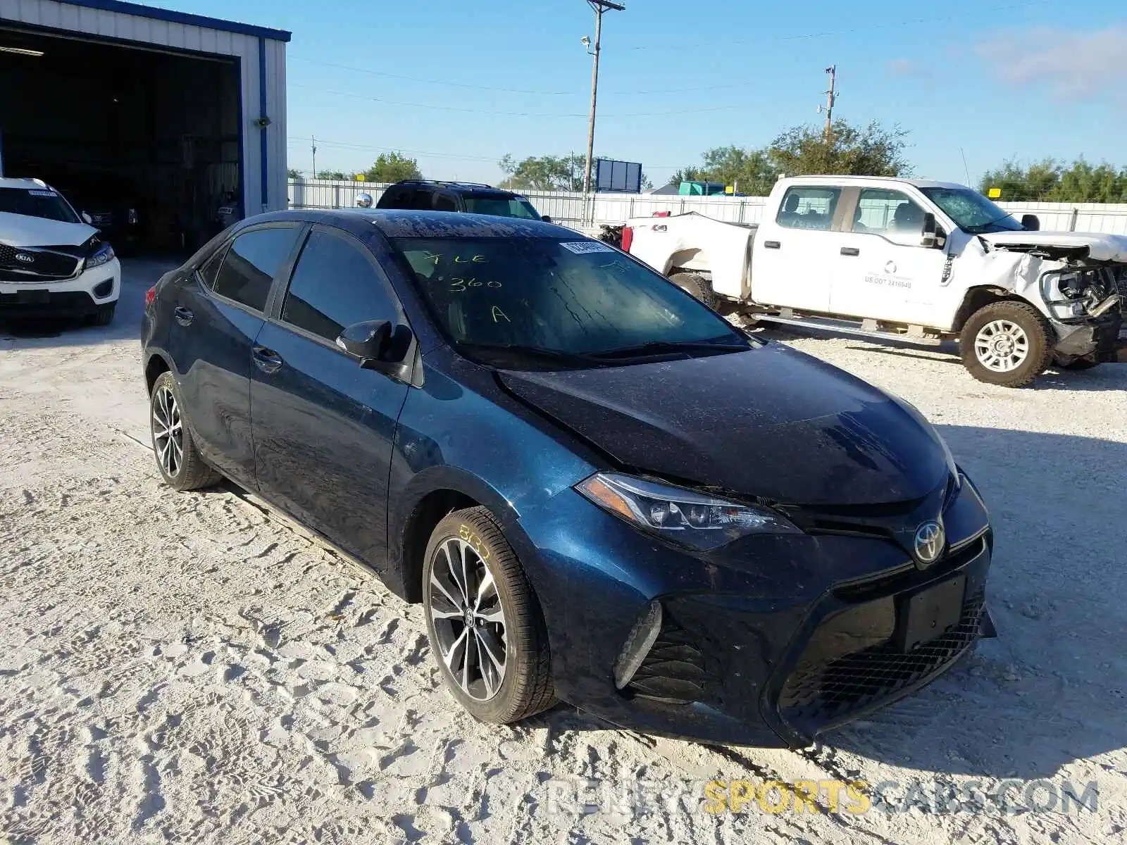 1 Photograph of a damaged car 5YFBURHE6KP874685 TOYOTA COROLLA 2019