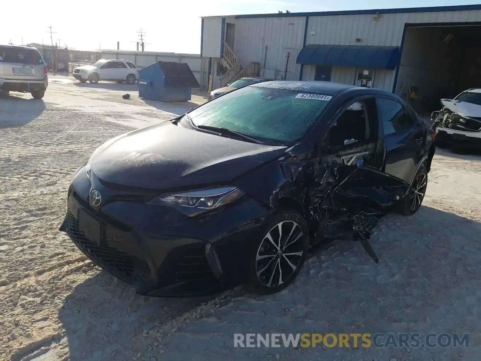 2 Photograph of a damaged car 5YFBURHE6KP874685 TOYOTA COROLLA 2019