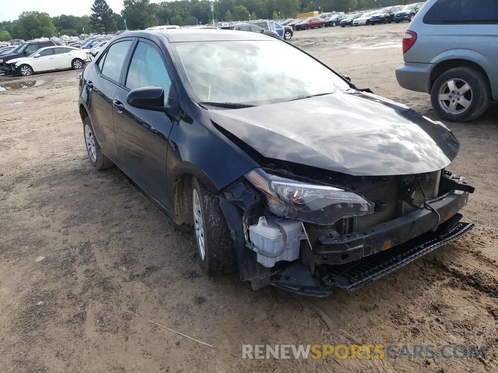 1 Photograph of a damaged car 5YFBURHE6KP874864 TOYOTA COROLLA 2019