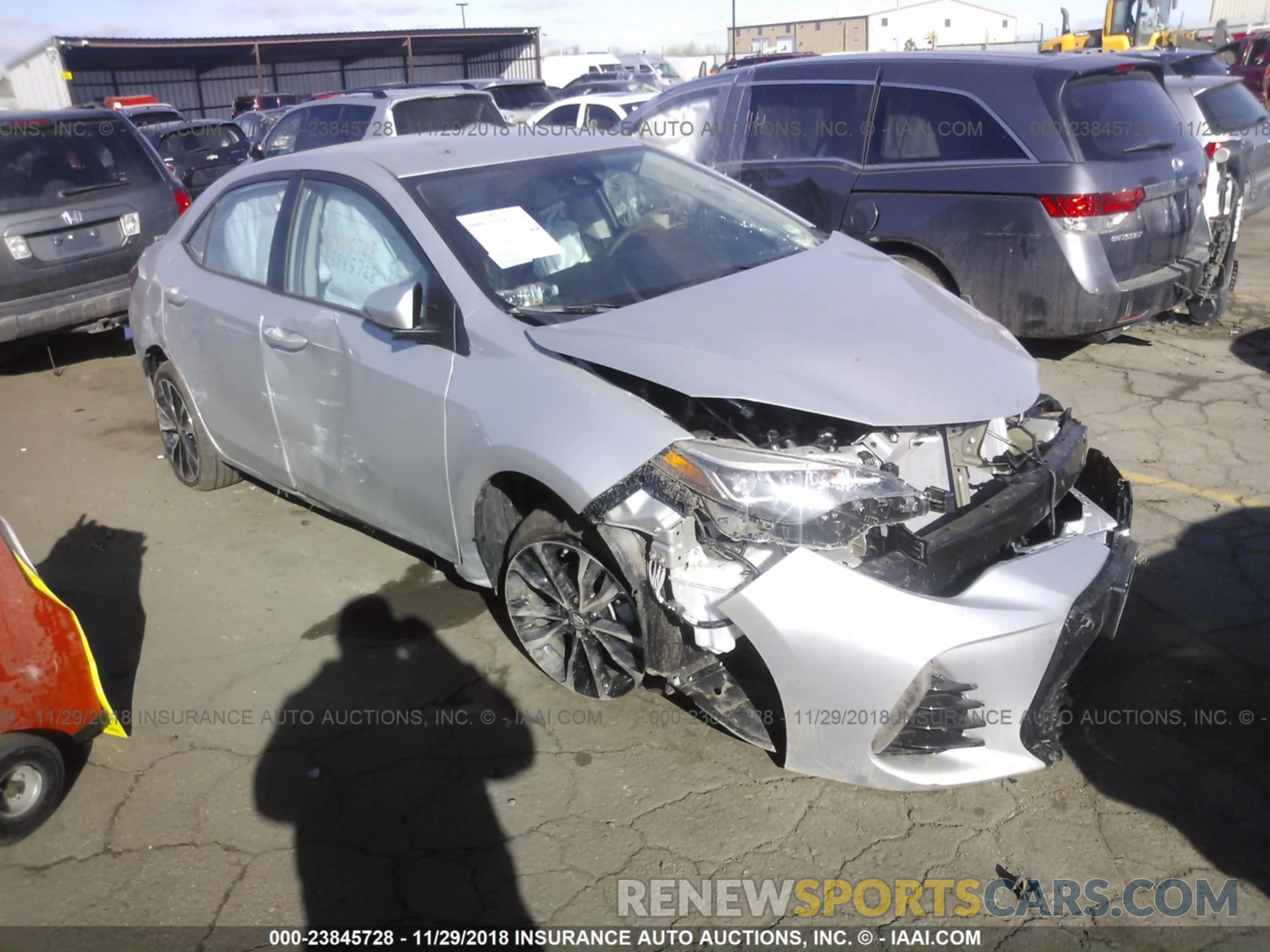 1 Photograph of a damaged car 5YFBURHE6KP875318 TOYOTA COROLLA 2019