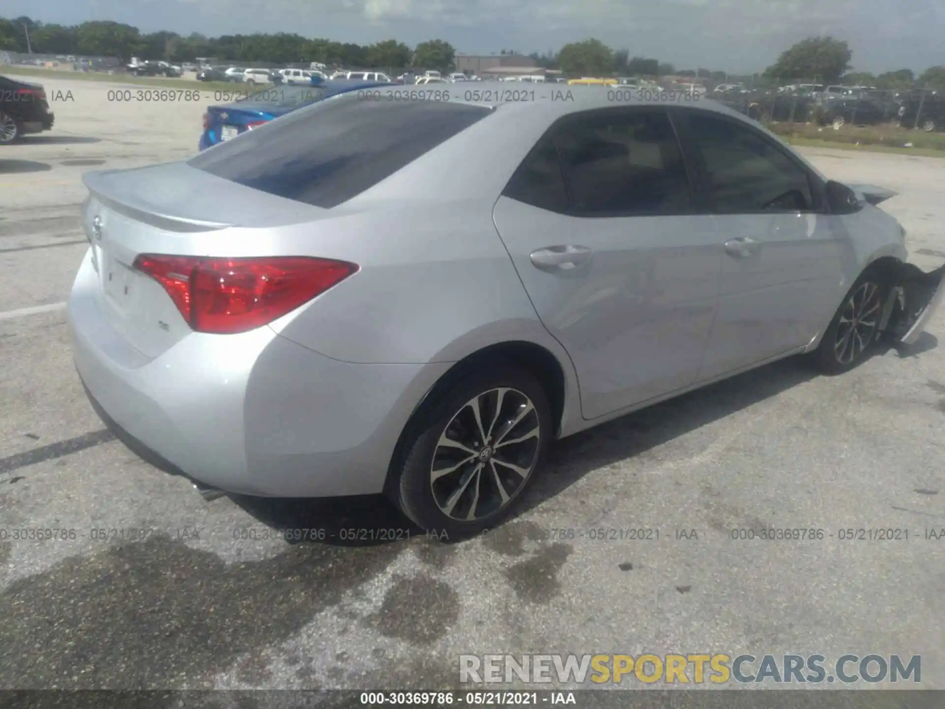 4 Photograph of a damaged car 5YFBURHE6KP875786 TOYOTA COROLLA 2019