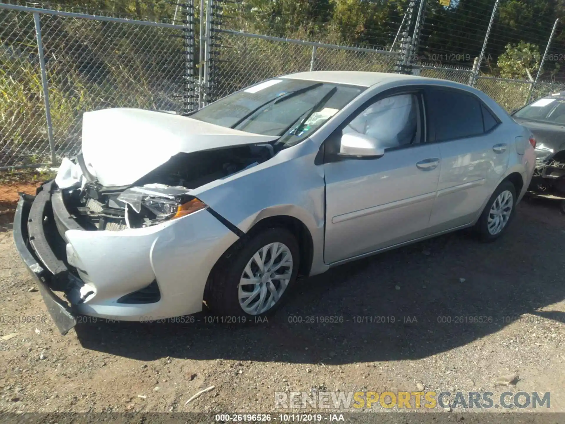 2 Photograph of a damaged car 5YFBURHE6KP875917 TOYOTA COROLLA 2019