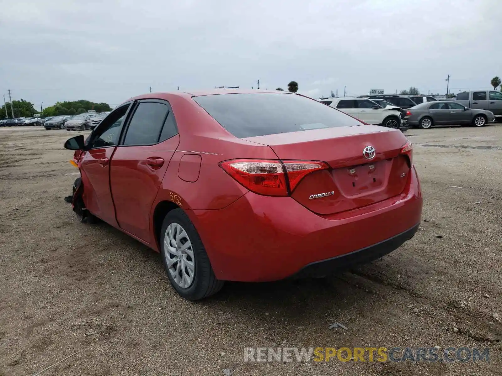 3 Photograph of a damaged car 5YFBURHE6KP876503 TOYOTA COROLLA 2019