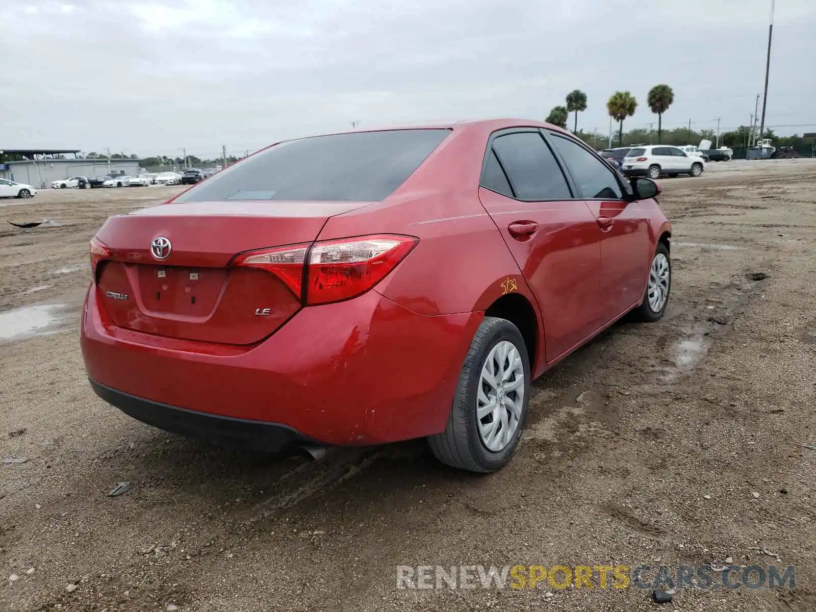 4 Photograph of a damaged car 5YFBURHE6KP876503 TOYOTA COROLLA 2019