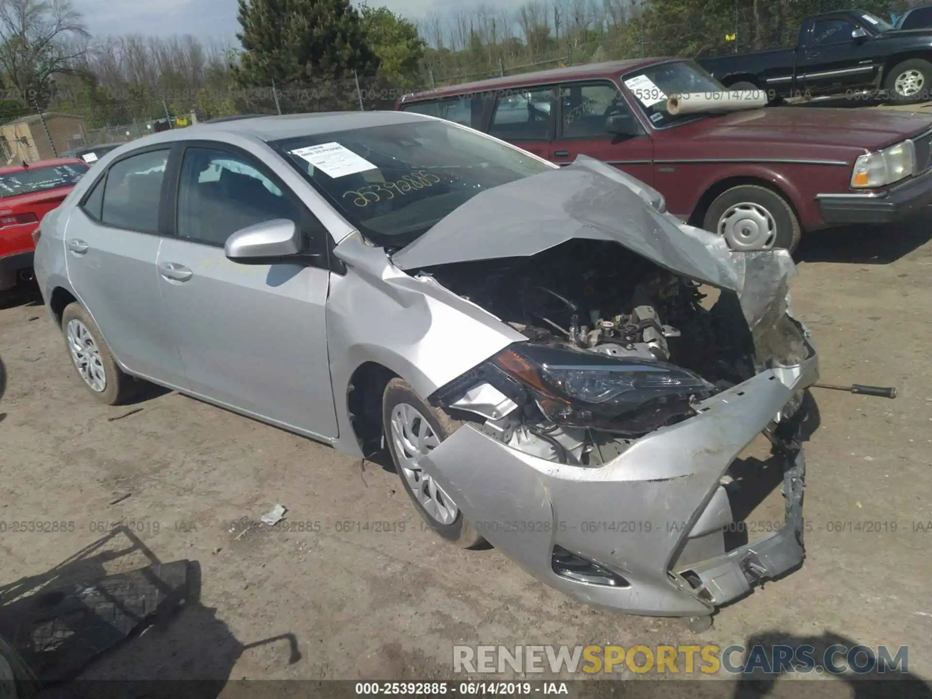 1 Photograph of a damaged car 5YFBURHE6KP876856 TOYOTA COROLLA 2019