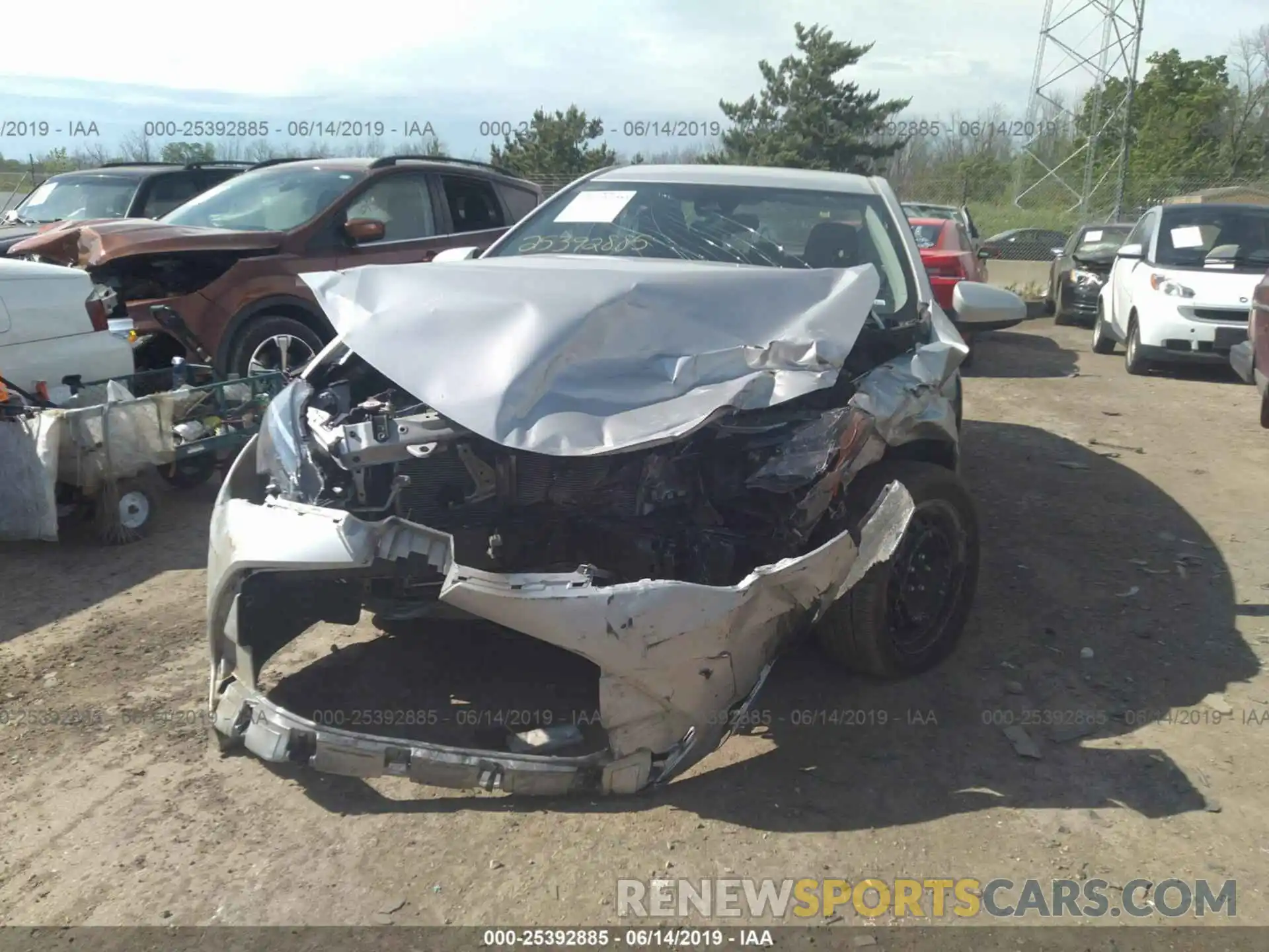 6 Photograph of a damaged car 5YFBURHE6KP876856 TOYOTA COROLLA 2019