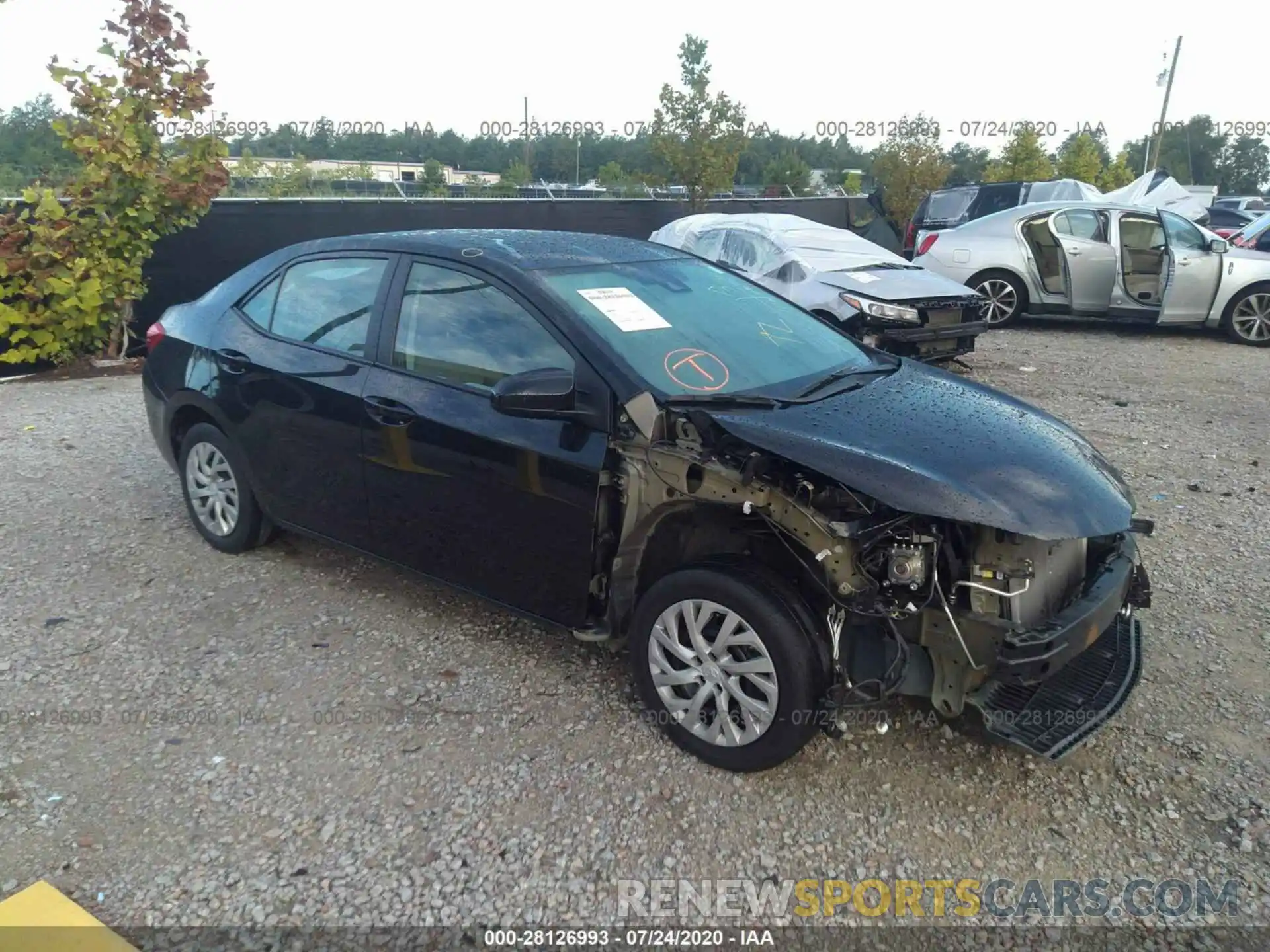 1 Photograph of a damaged car 5YFBURHE6KP877599 TOYOTA COROLLA 2019