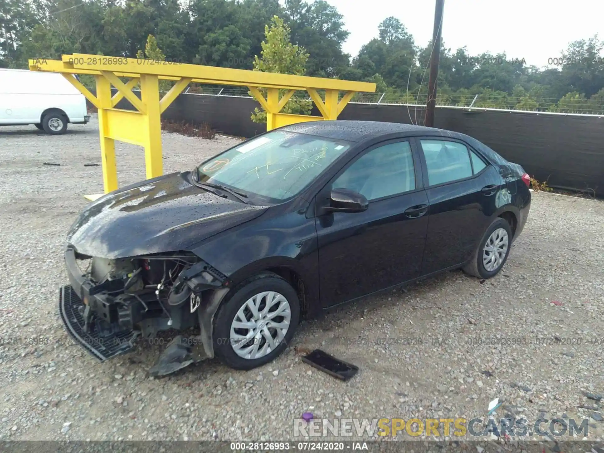 2 Photograph of a damaged car 5YFBURHE6KP877599 TOYOTA COROLLA 2019