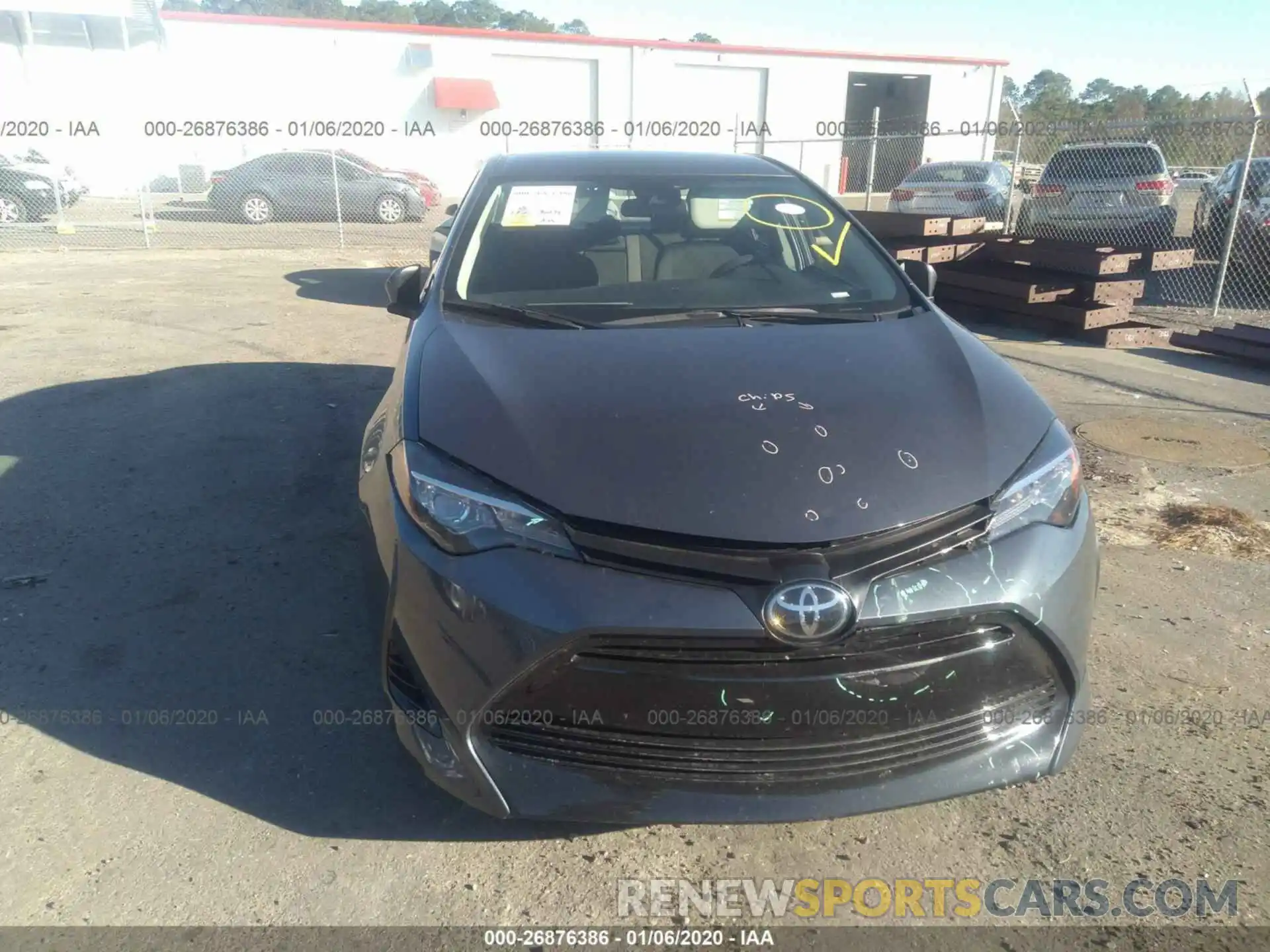 6 Photograph of a damaged car 5YFBURHE6KP877618 TOYOTA COROLLA 2019