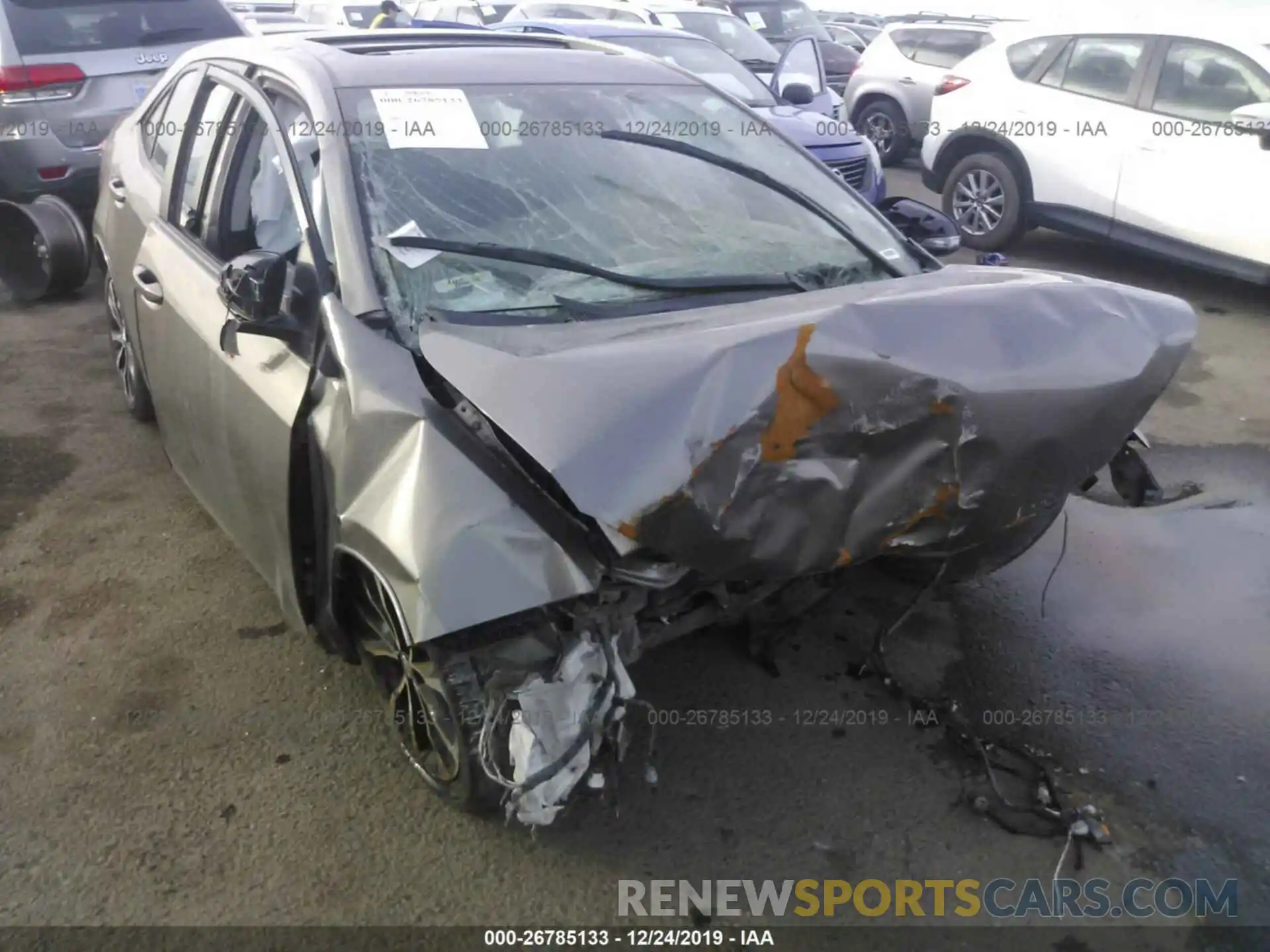 1 Photograph of a damaged car 5YFBURHE6KP877893 TOYOTA COROLLA 2019