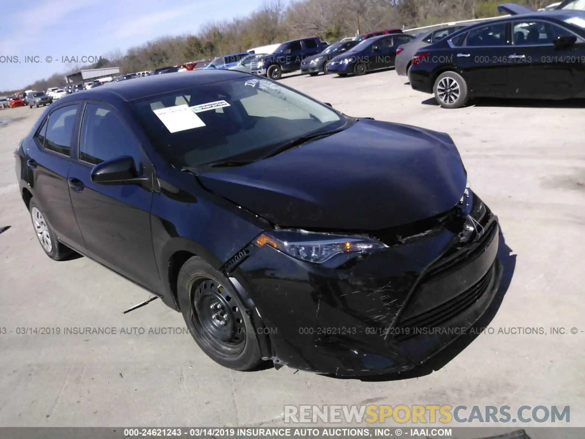 1 Photograph of a damaged car 5YFBURHE6KP878090 TOYOTA COROLLA 2019