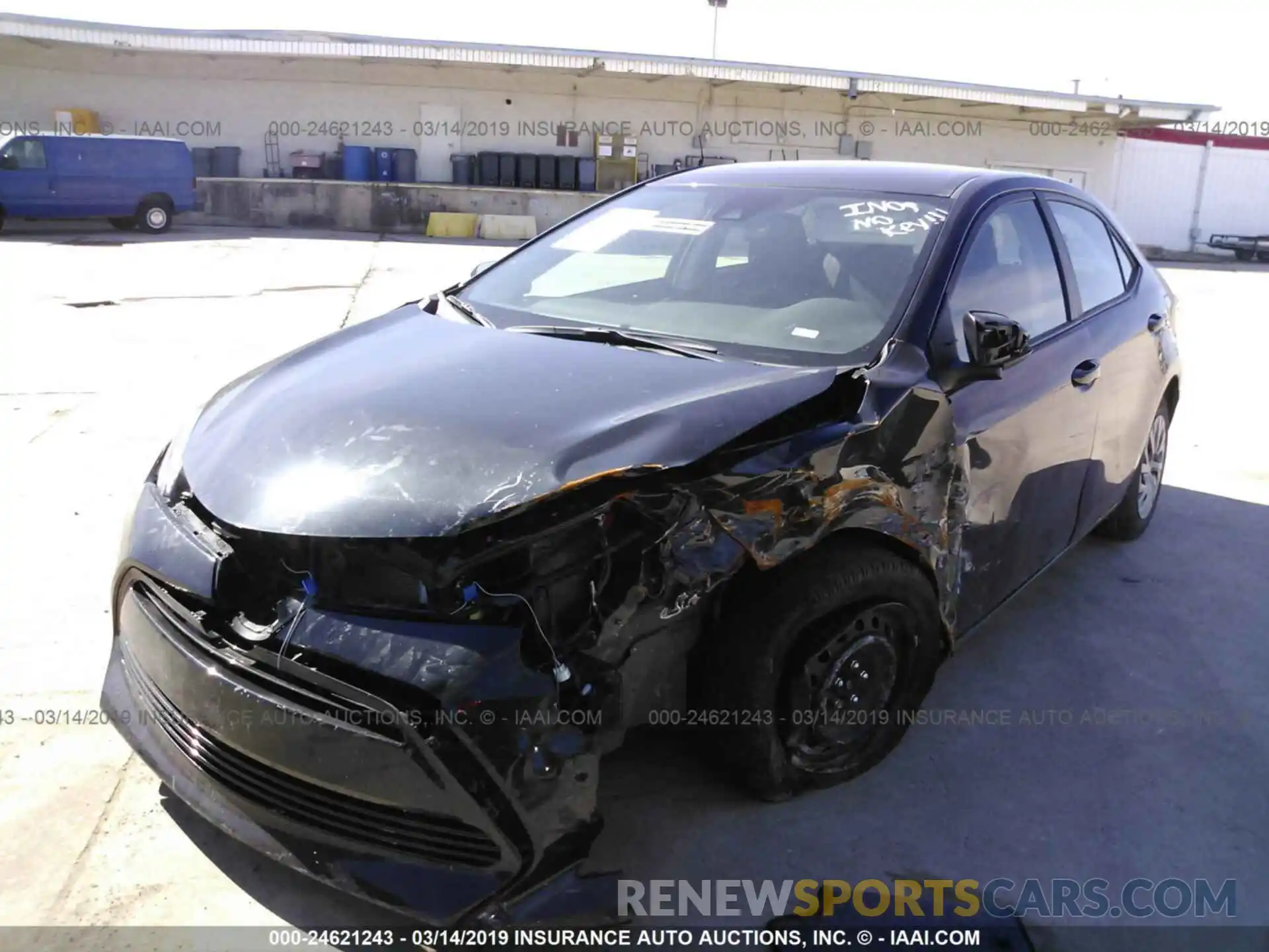 2 Photograph of a damaged car 5YFBURHE6KP878090 TOYOTA COROLLA 2019