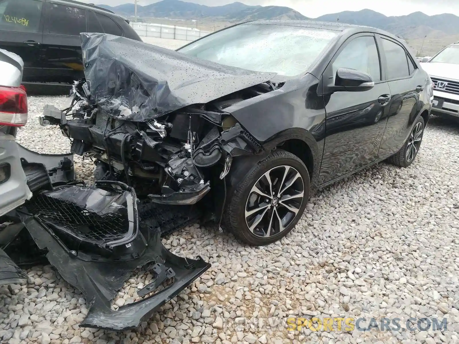 2 Photograph of a damaged car 5YFBURHE6KP878977 TOYOTA COROLLA 2019