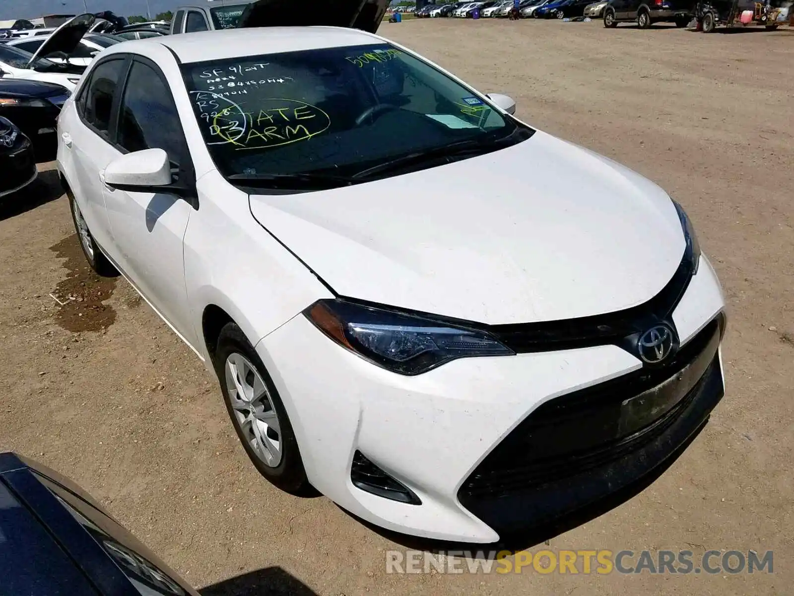 1 Photograph of a damaged car 5YFBURHE6KP879014 TOYOTA COROLLA 2019