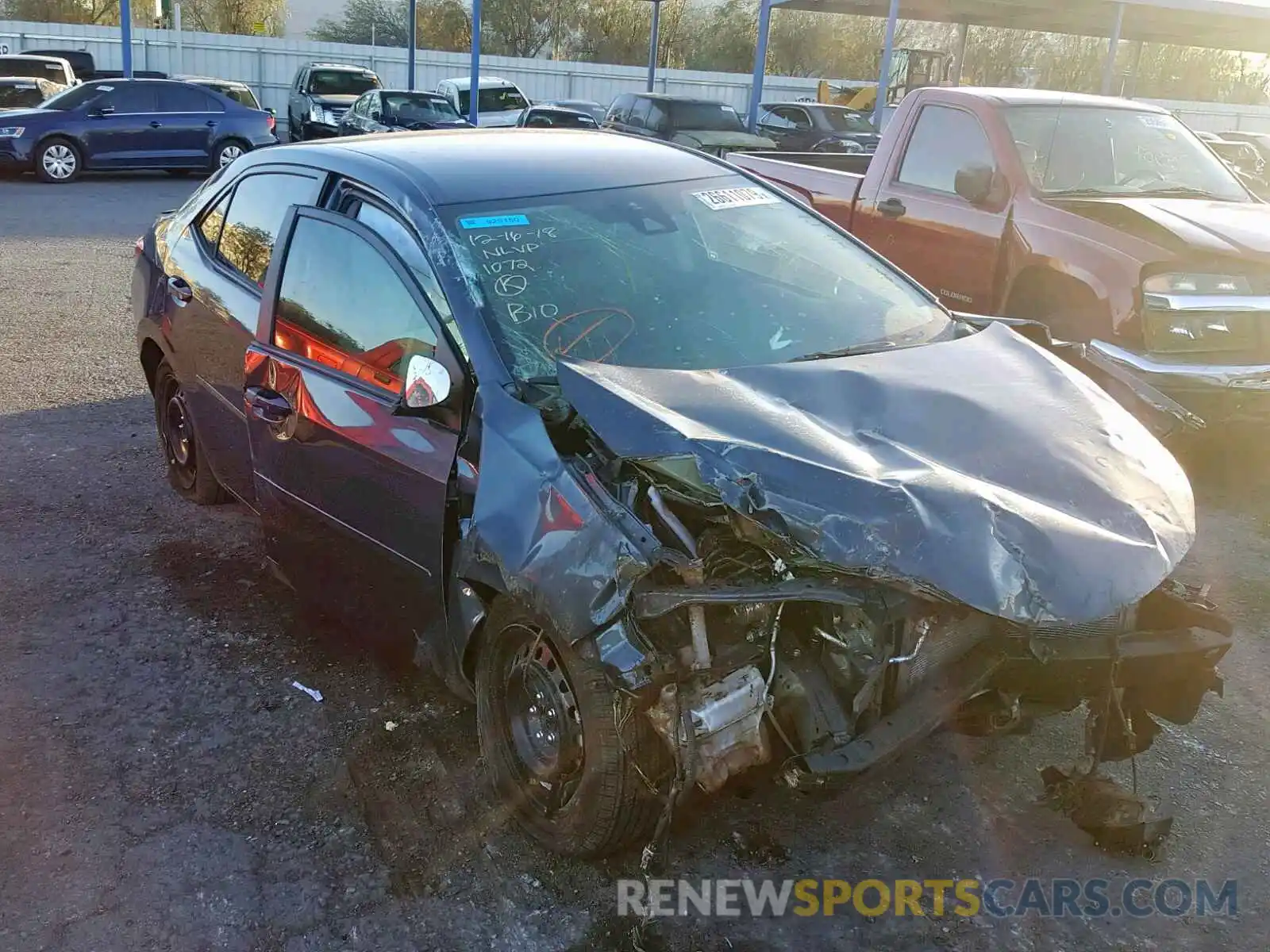 1 Photograph of a damaged car 5YFBURHE6KP879403 TOYOTA COROLLA 2019