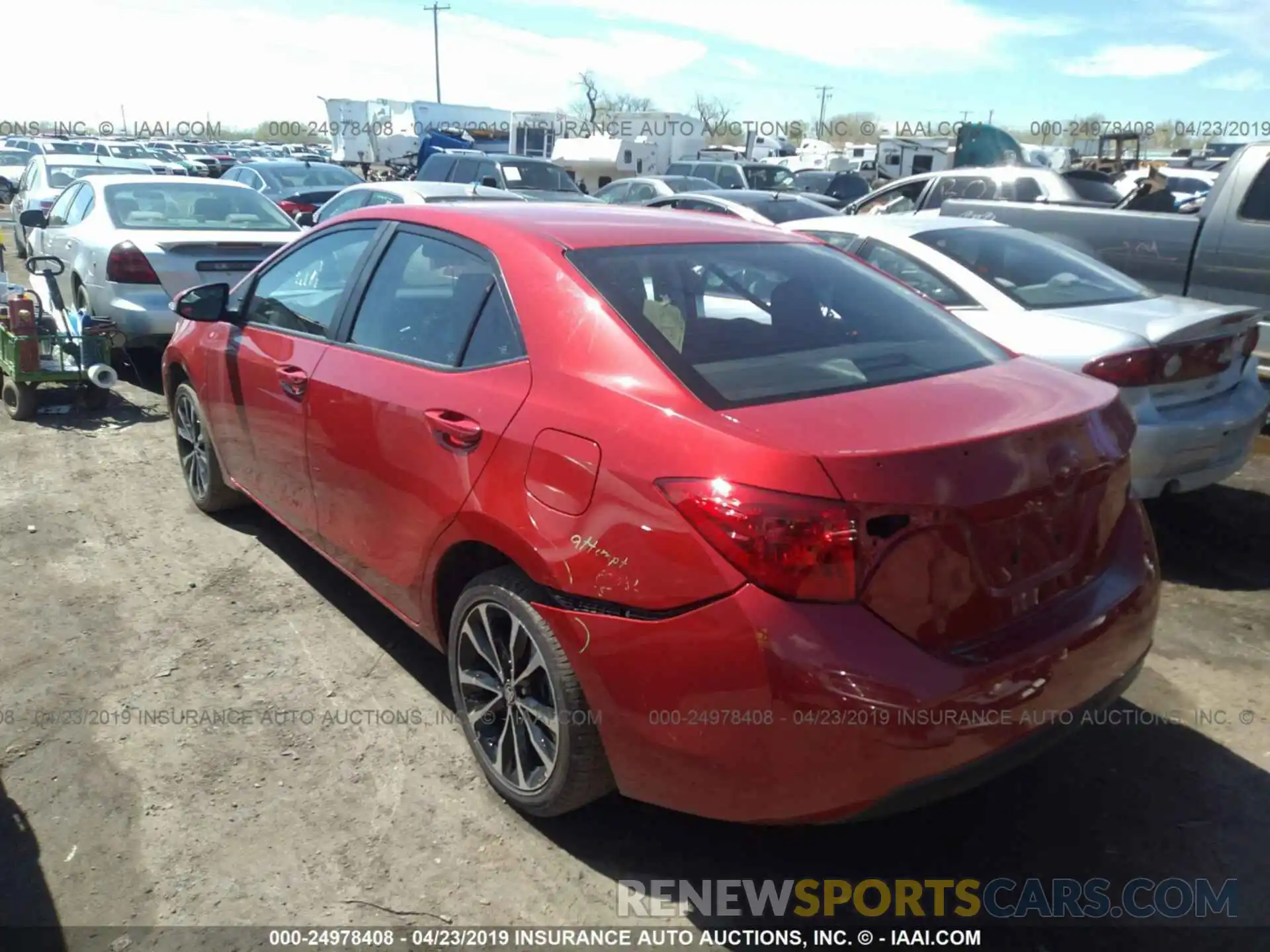 3 Photograph of a damaged car 5YFBURHE6KP880356 TOYOTA COROLLA 2019