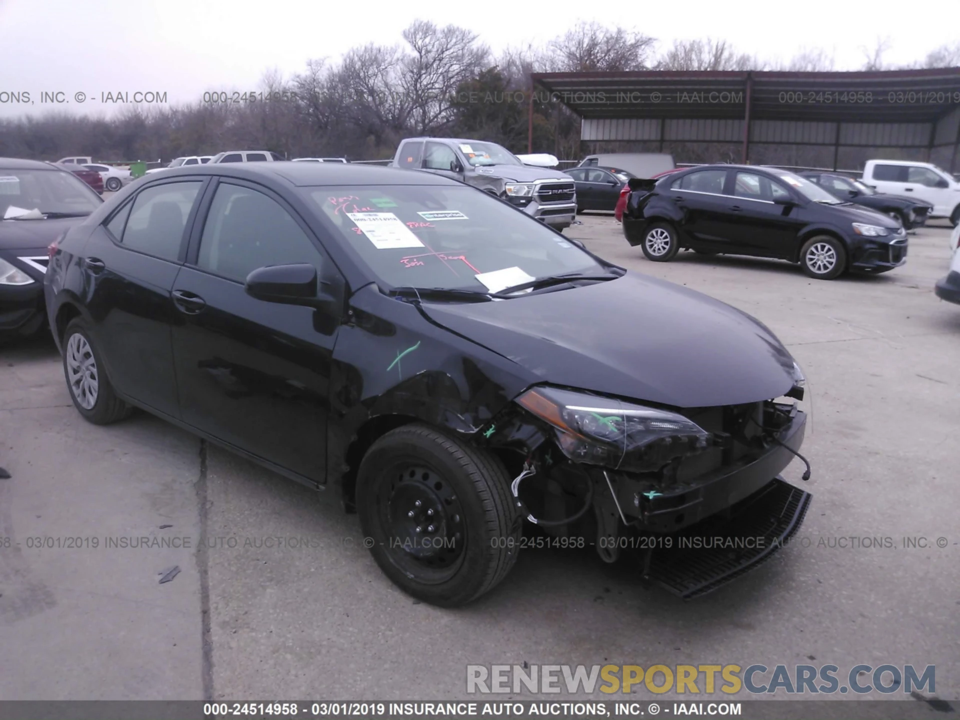 1 Photograph of a damaged car 5YFBURHE6KP880468 TOYOTA COROLLA 2019