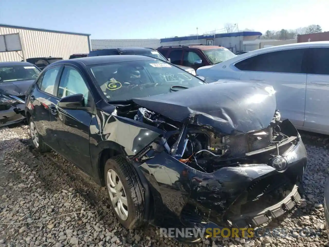 1 Photograph of a damaged car 5YFBURHE6KP881166 TOYOTA COROLLA 2019