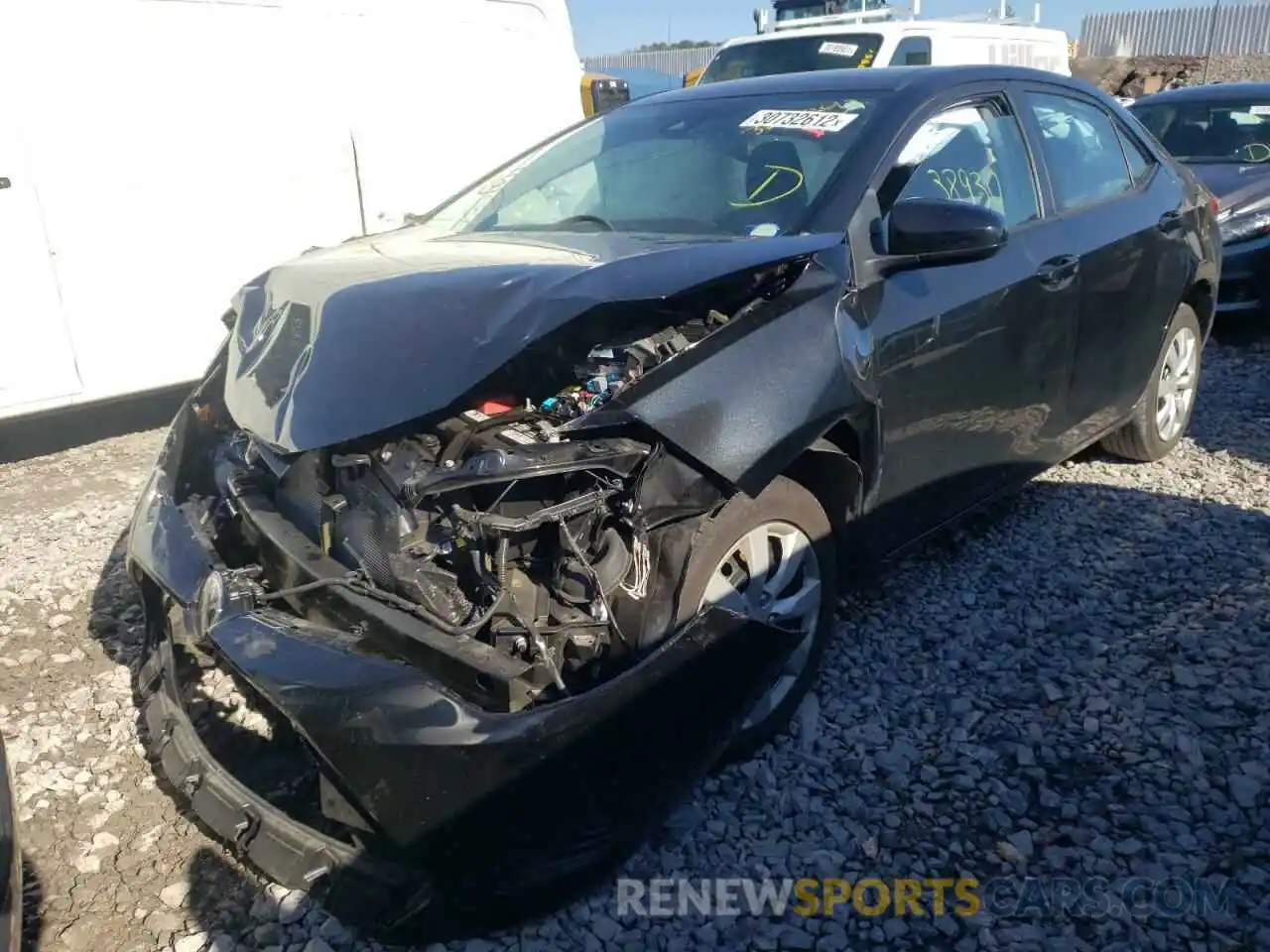 2 Photograph of a damaged car 5YFBURHE6KP881166 TOYOTA COROLLA 2019