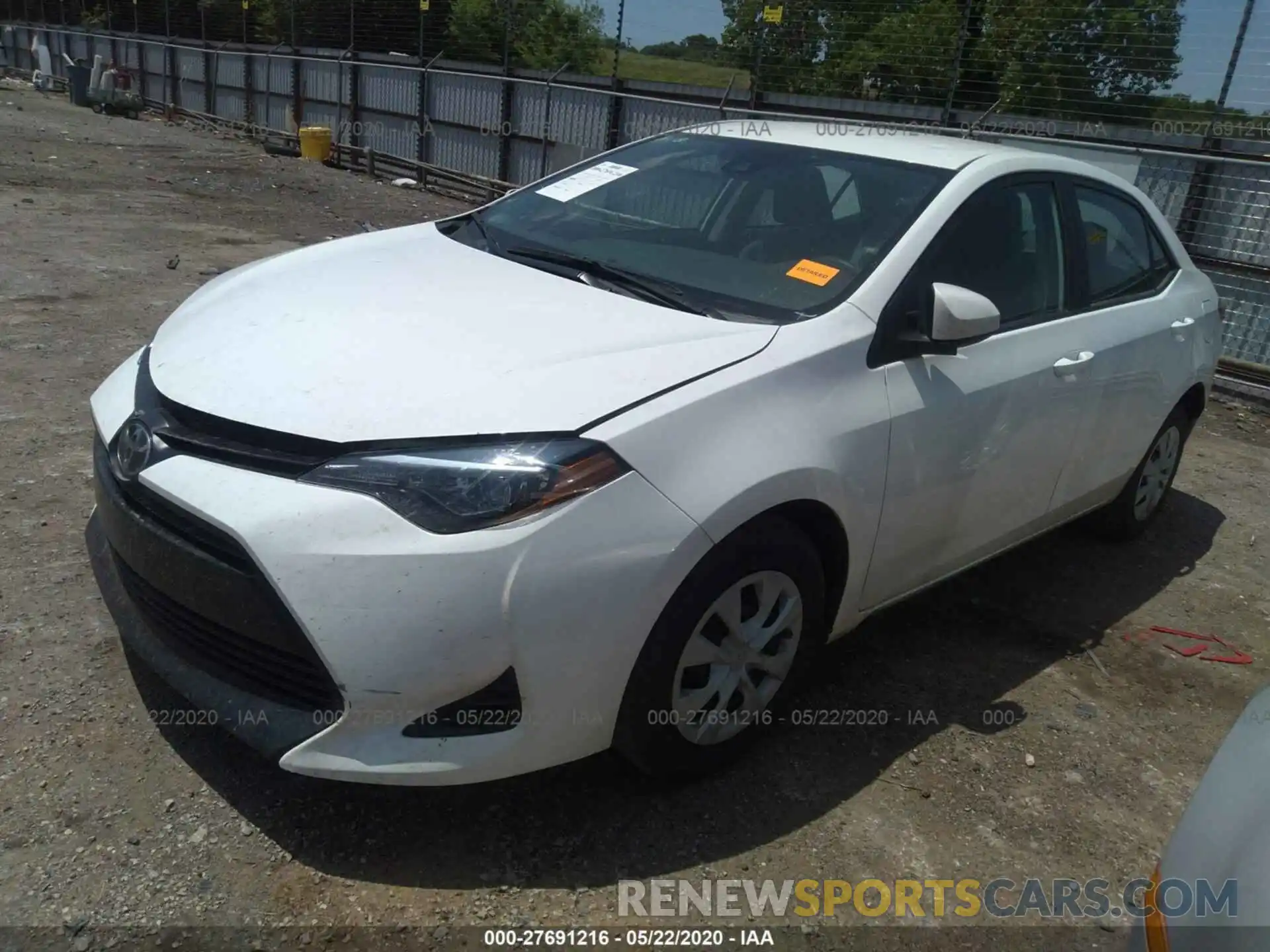 2 Photograph of a damaged car 5YFBURHE6KP881491 TOYOTA COROLLA 2019