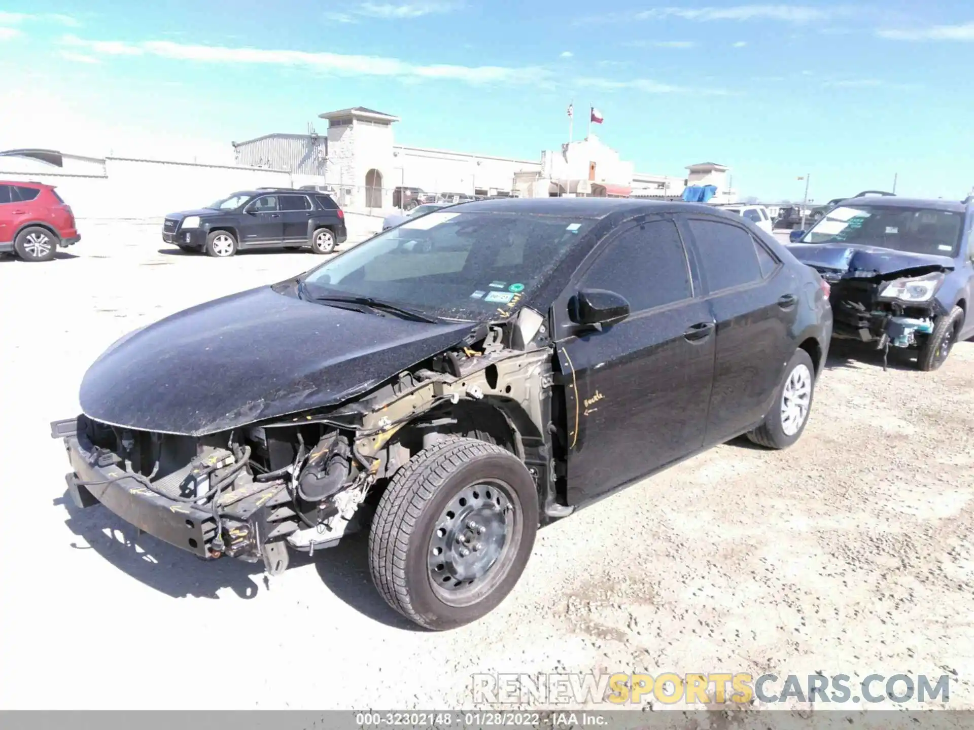 2 Photograph of a damaged car 5YFBURHE6KP881524 TOYOTA COROLLA 2019