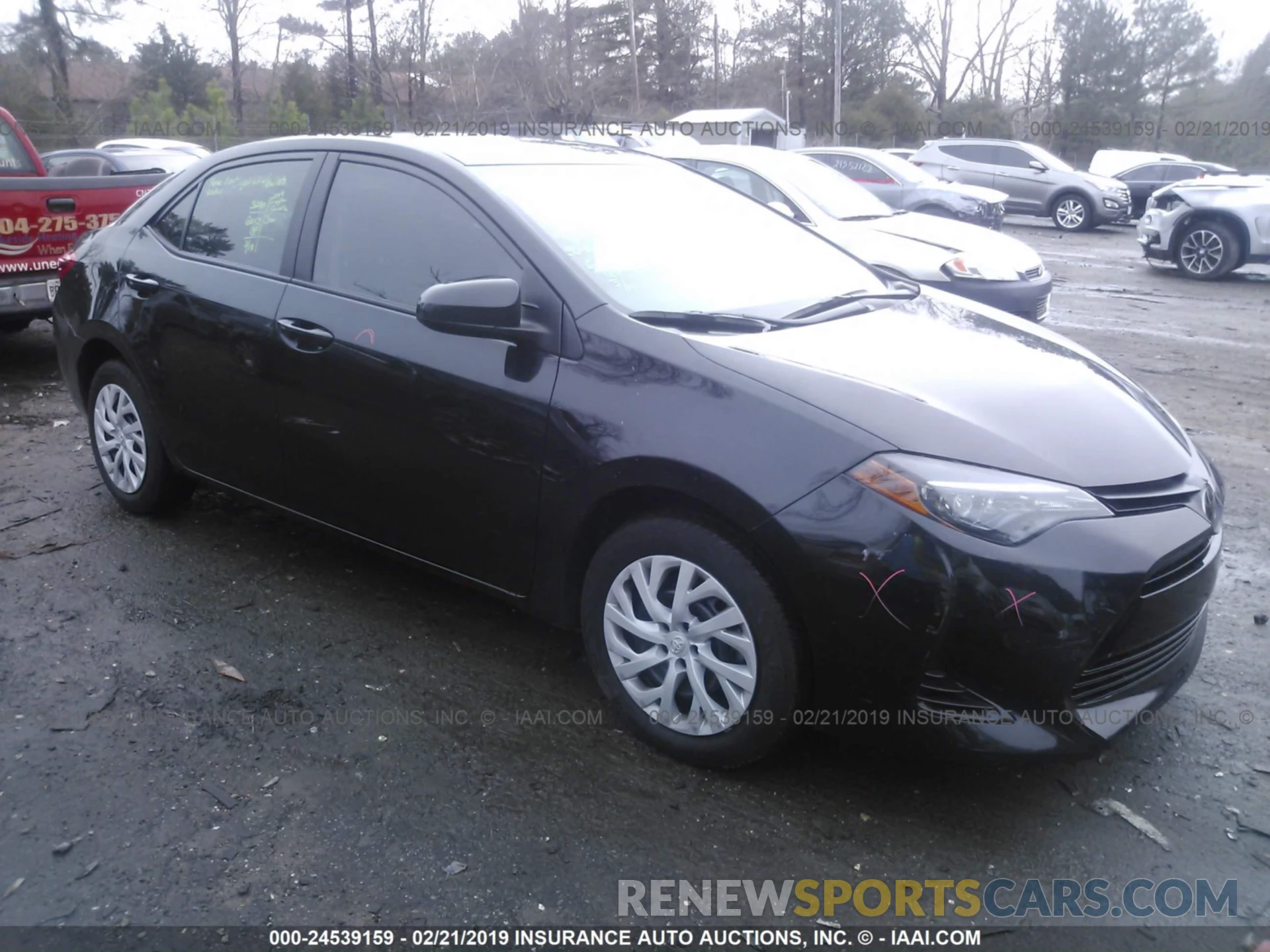 1 Photograph of a damaged car 5YFBURHE6KP881670 TOYOTA COROLLA 2019