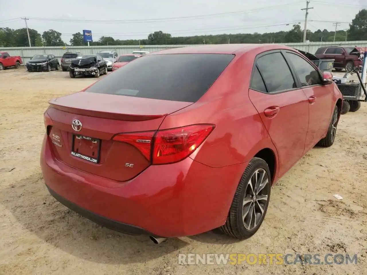 4 Photograph of a damaged car 5YFBURHE6KP881863 TOYOTA COROLLA 2019