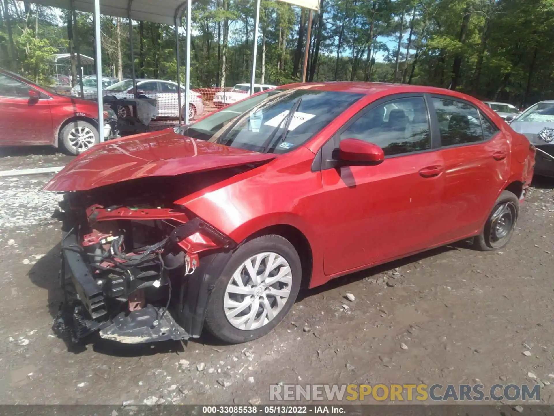 2 Photograph of a damaged car 5YFBURHE6KP882138 TOYOTA COROLLA 2019