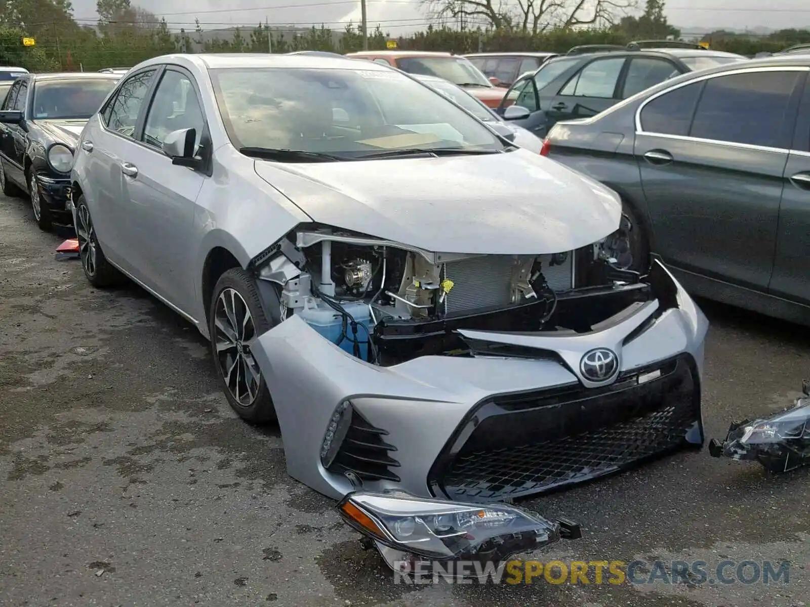 1 Photograph of a damaged car 5YFBURHE6KP882348 TOYOTA COROLLA 2019