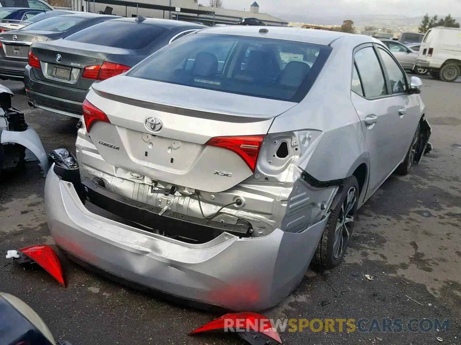 4 Photograph of a damaged car 5YFBURHE6KP882348 TOYOTA COROLLA 2019