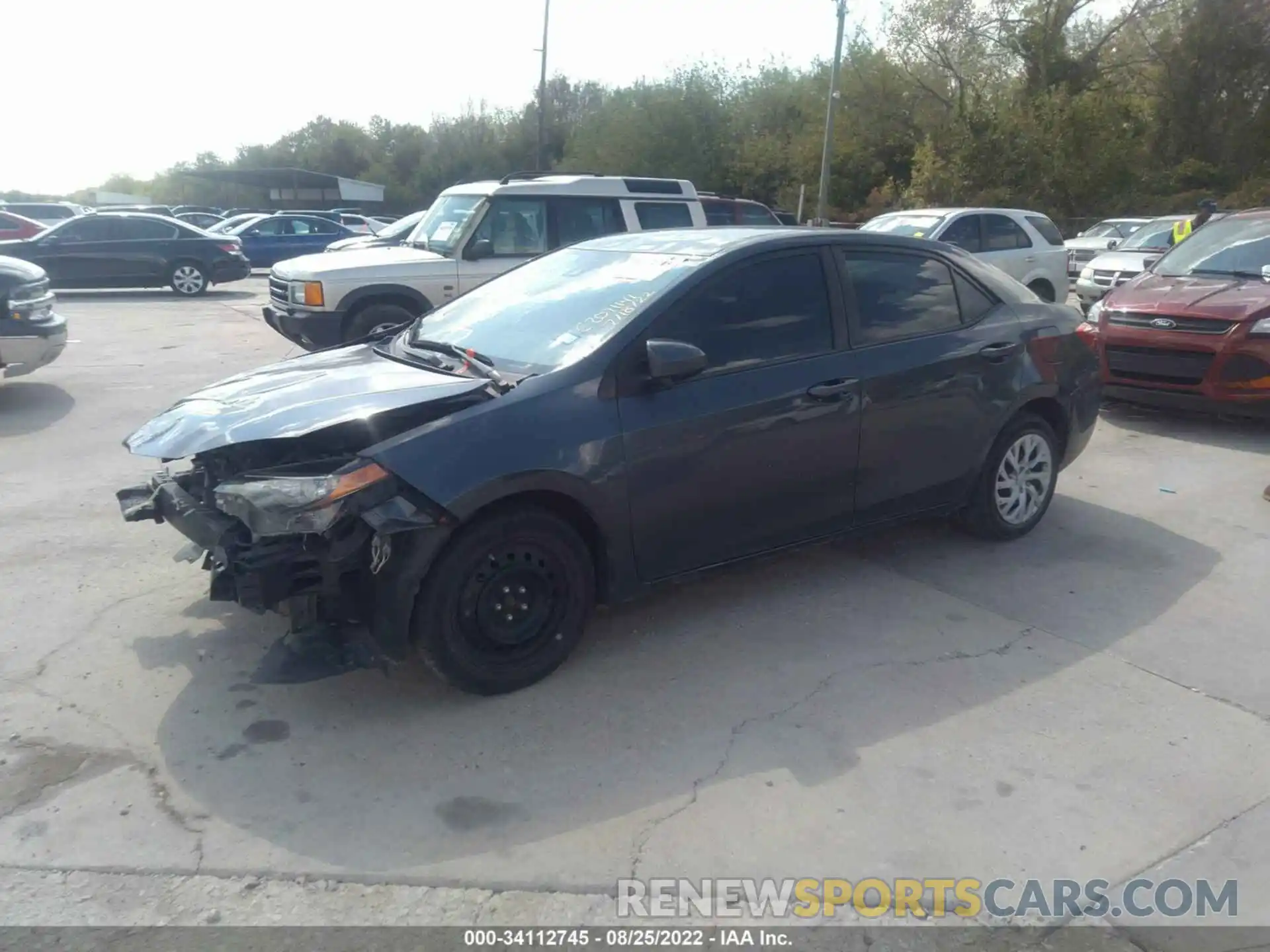 2 Photograph of a damaged car 5YFBURHE6KP882382 TOYOTA COROLLA 2019