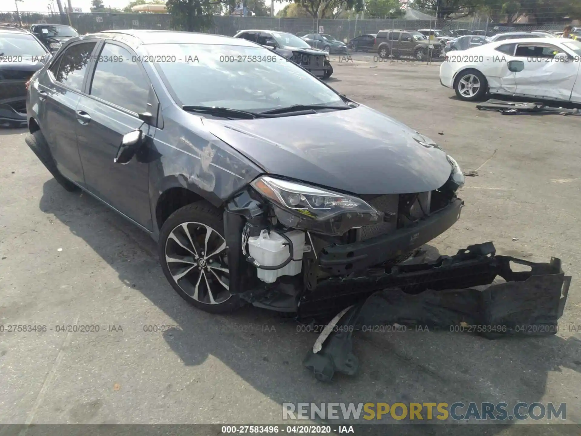 1 Photograph of a damaged car 5YFBURHE6KP882639 TOYOTA COROLLA 2019