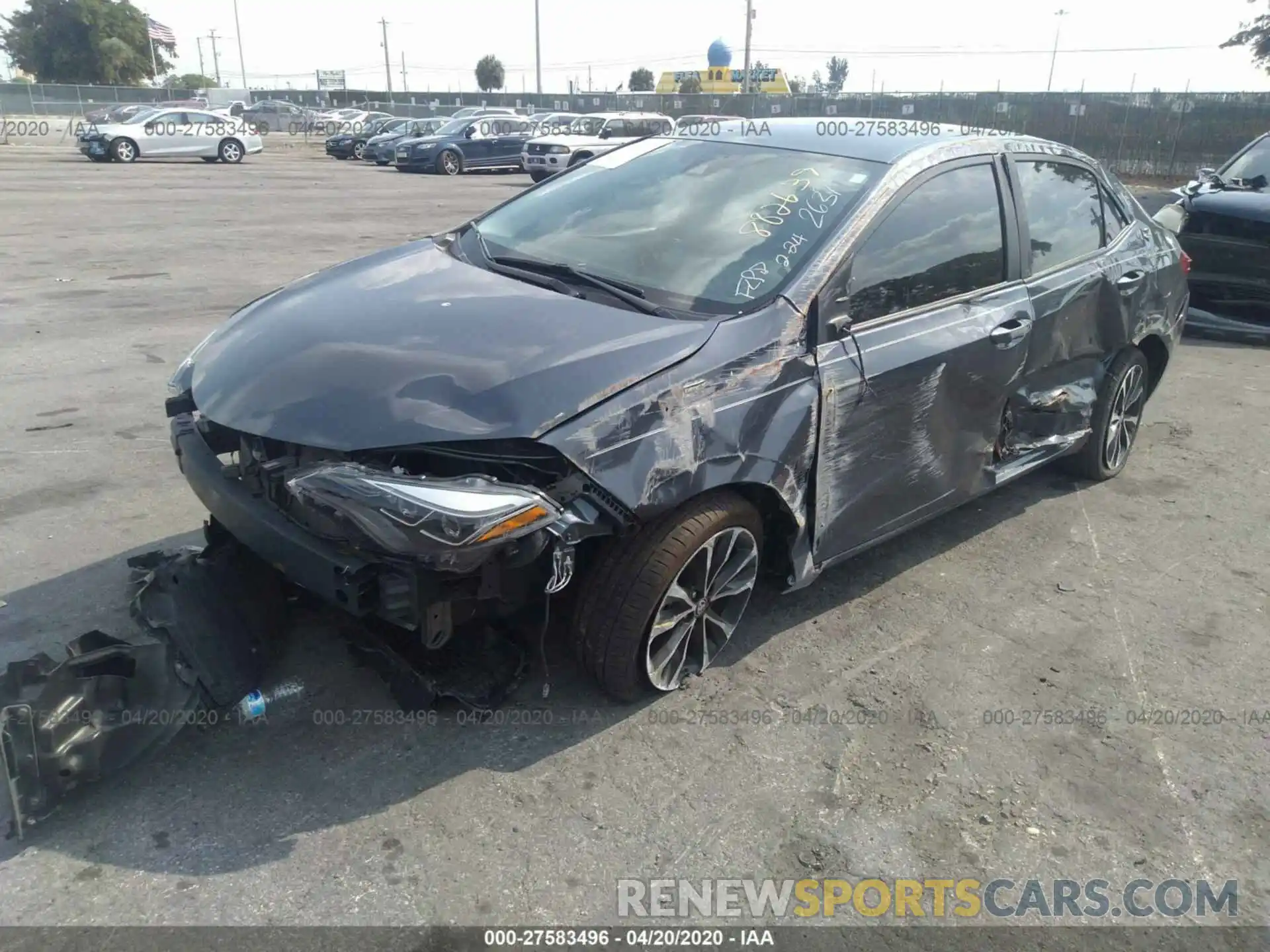 6 Photograph of a damaged car 5YFBURHE6KP882639 TOYOTA COROLLA 2019