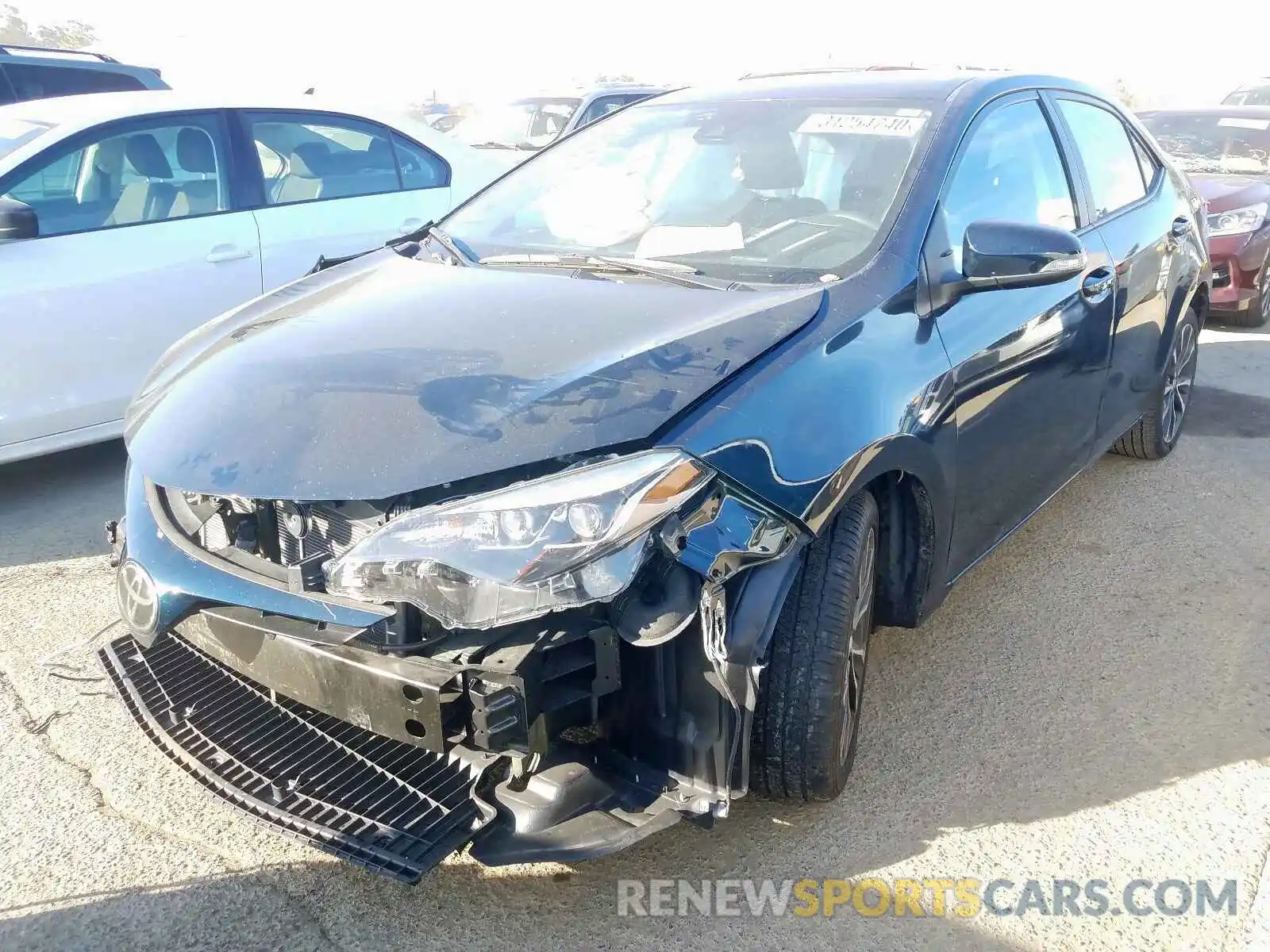 2 Photograph of a damaged car 5YFBURHE6KP882642 TOYOTA COROLLA 2019