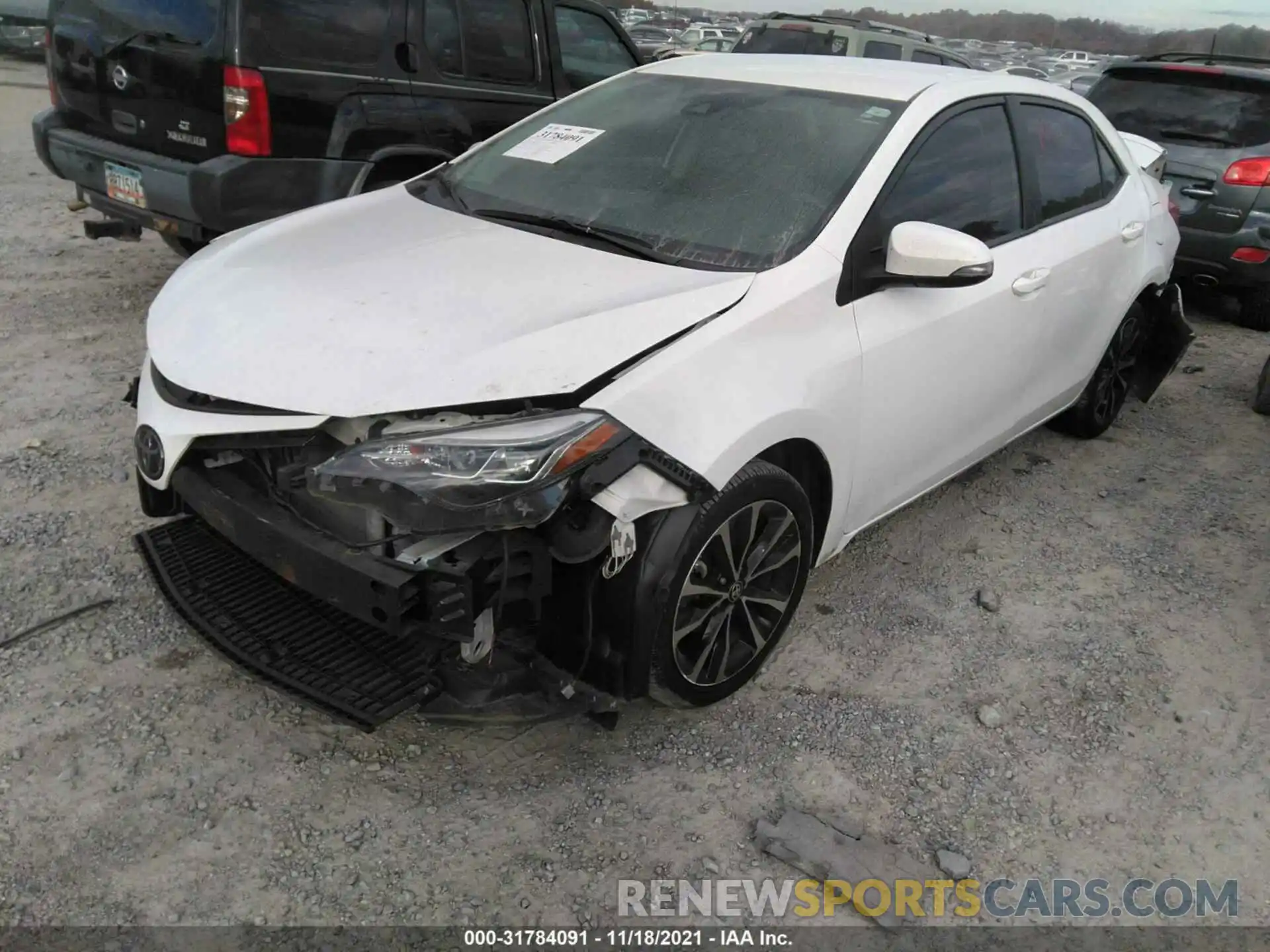 2 Photograph of a damaged car 5YFBURHE6KP883323 TOYOTA COROLLA 2019