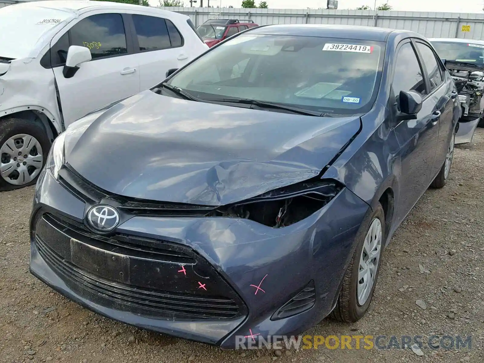 2 Photograph of a damaged car 5YFBURHE6KP883970 TOYOTA COROLLA 2019