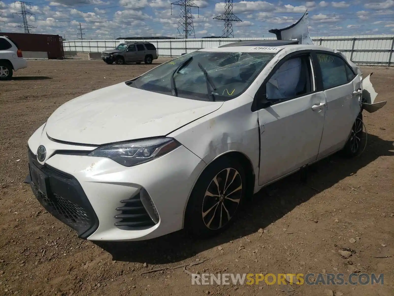 2 Photograph of a damaged car 5YFBURHE6KP884598 TOYOTA COROLLA 2019