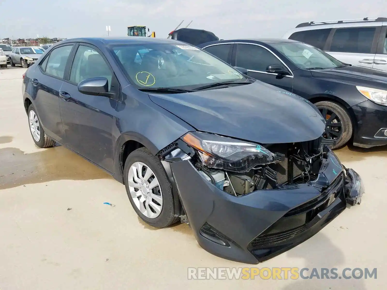 1 Photograph of a damaged car 5YFBURHE6KP885119 TOYOTA COROLLA 2019