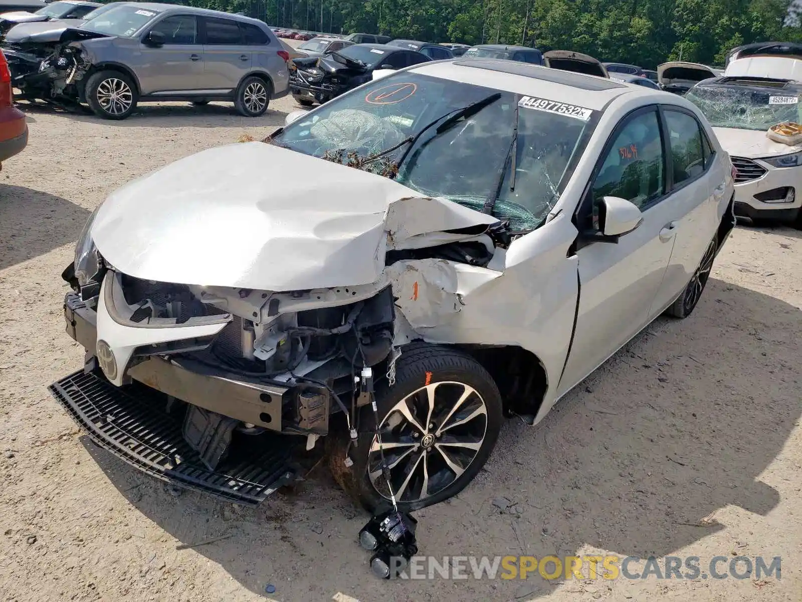 2 Photograph of a damaged car 5YFBURHE6KP885220 TOYOTA COROLLA 2019