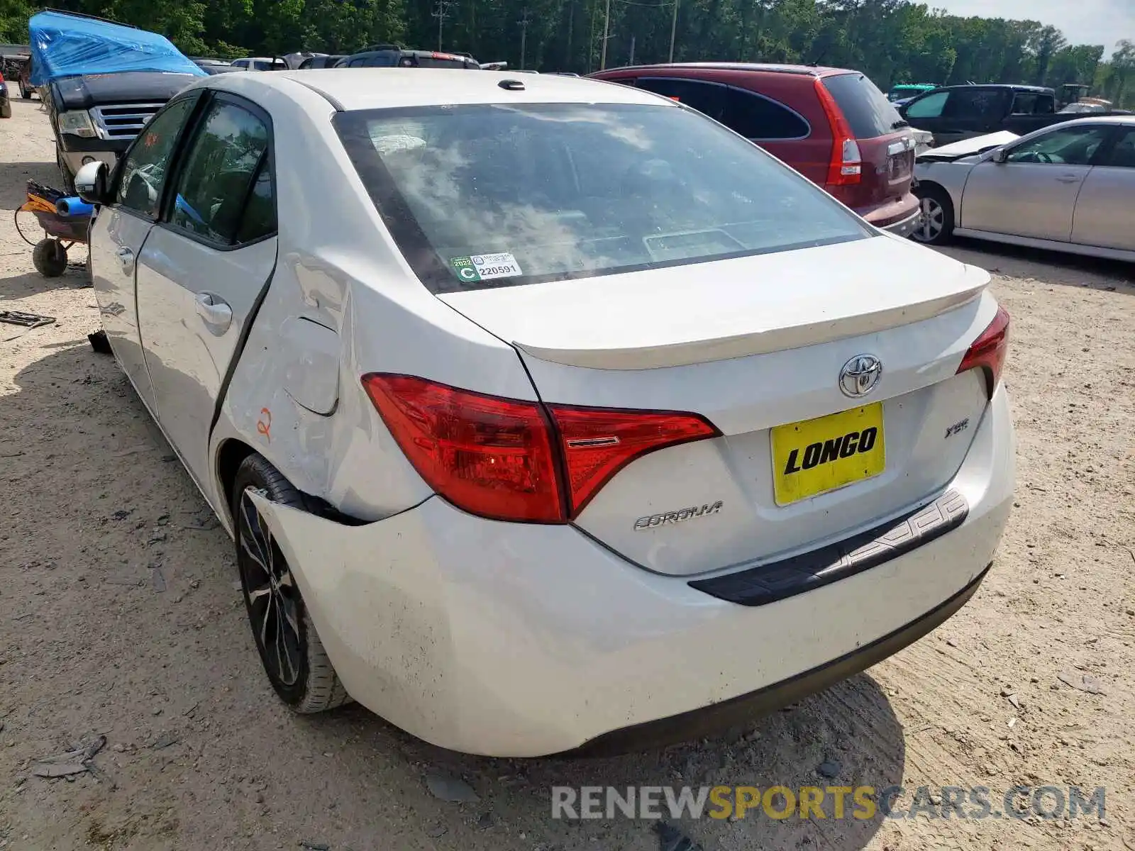 3 Photograph of a damaged car 5YFBURHE6KP885220 TOYOTA COROLLA 2019