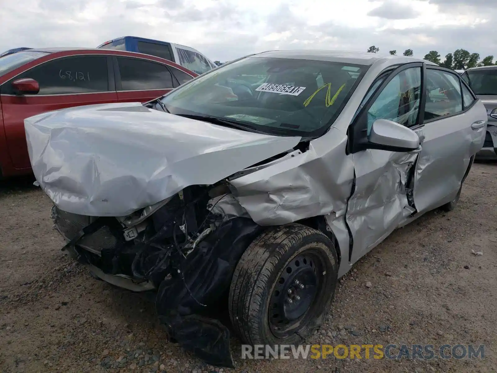 2 Photograph of a damaged car 5YFBURHE6KP885458 TOYOTA COROLLA 2019