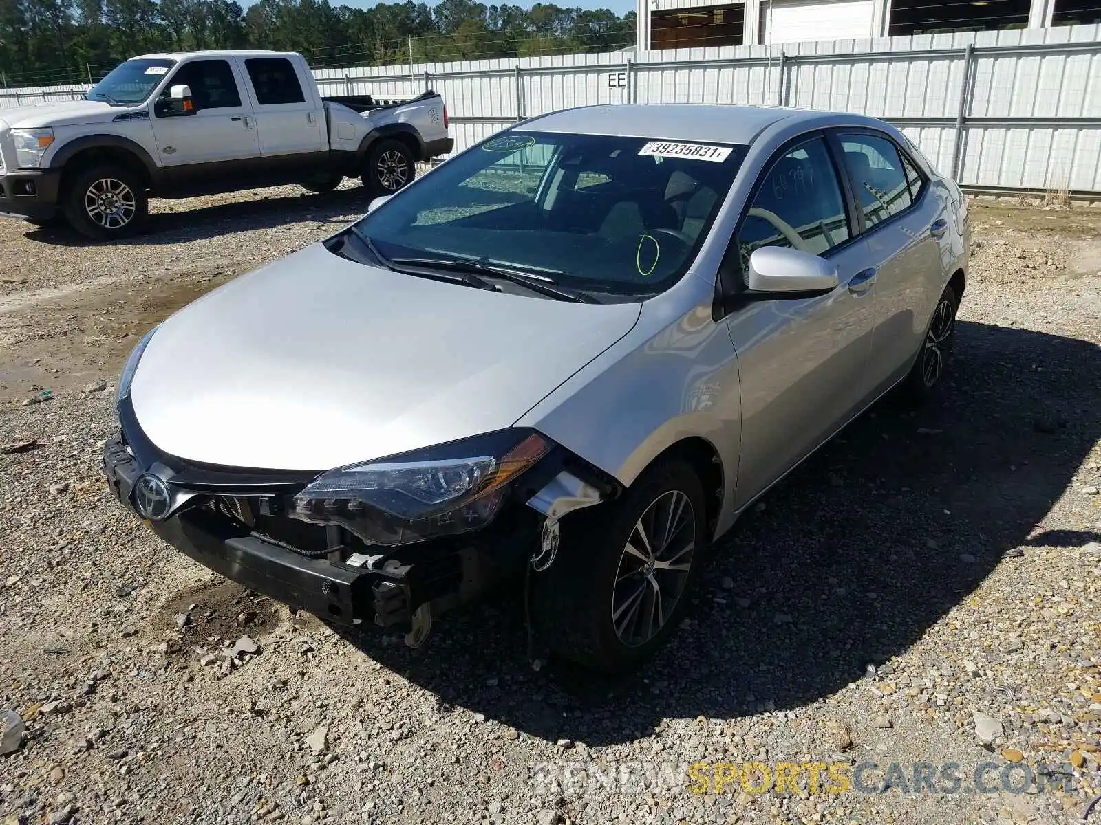 2 Photograph of a damaged car 5YFBURHE6KP885539 TOYOTA COROLLA 2019