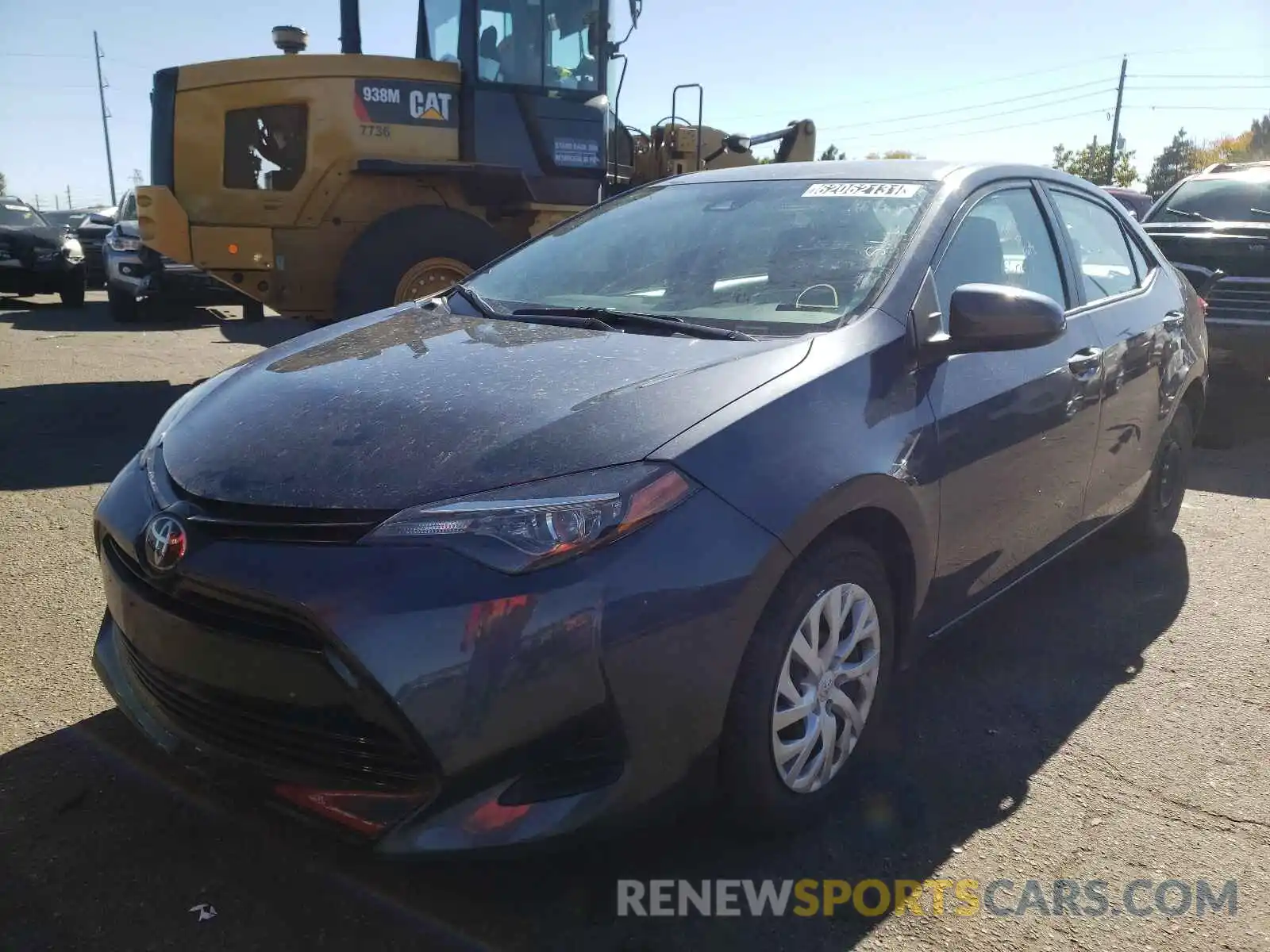 2 Photograph of a damaged car 5YFBURHE6KP885704 TOYOTA COROLLA 2019