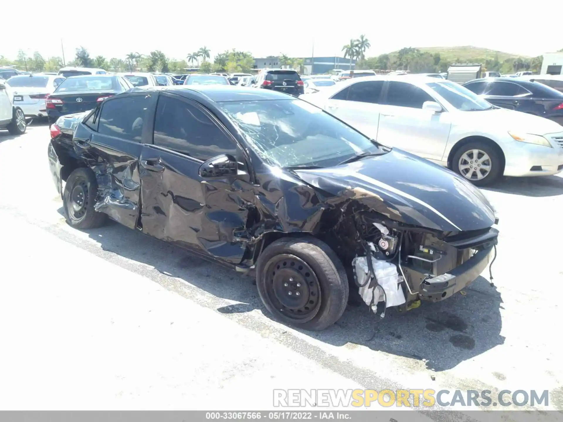 1 Photograph of a damaged car 5YFBURHE6KP885847 TOYOTA COROLLA 2019