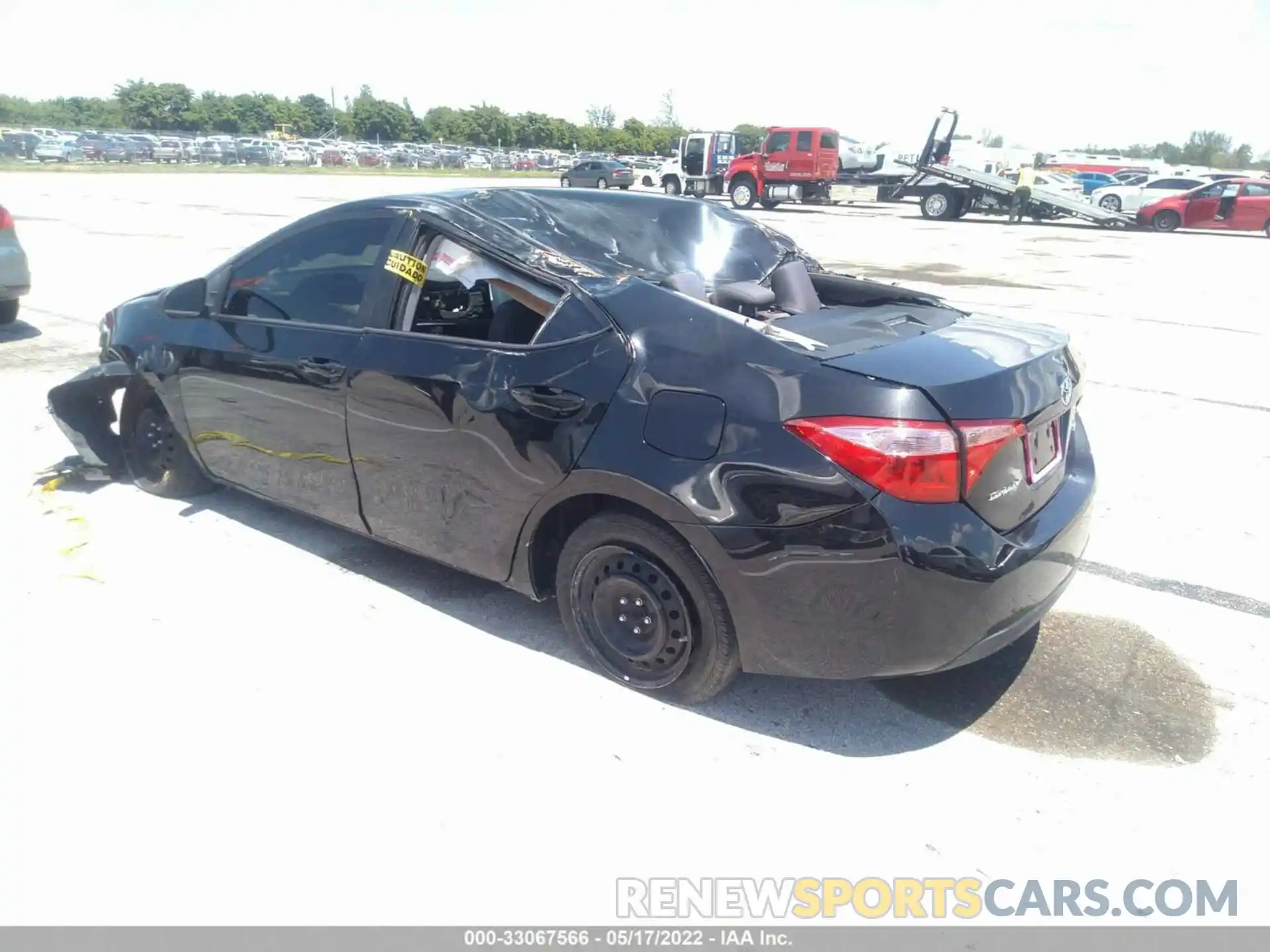 3 Photograph of a damaged car 5YFBURHE6KP885847 TOYOTA COROLLA 2019