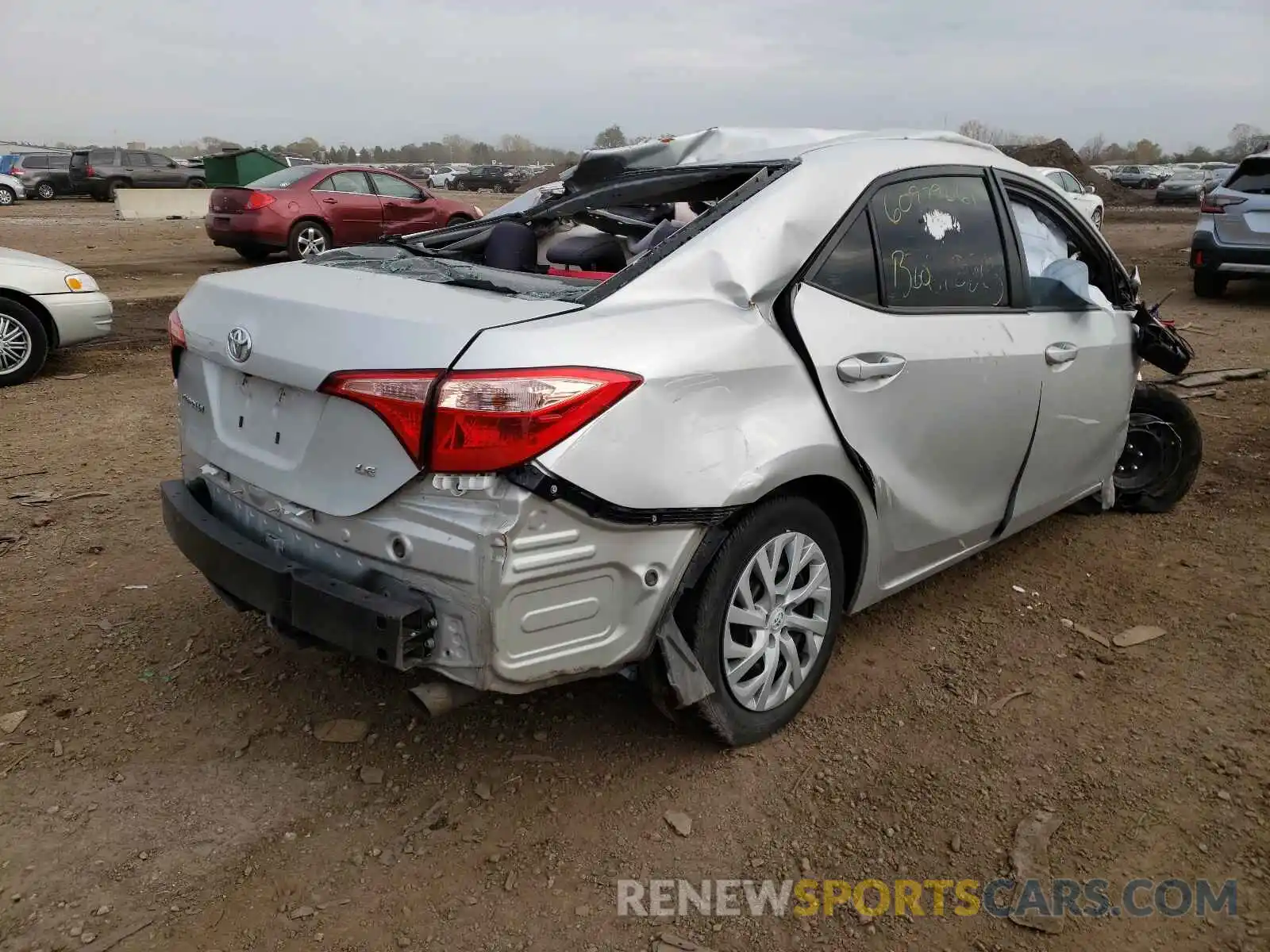 4 Photograph of a damaged car 5YFBURHE6KP885895 TOYOTA COROLLA 2019