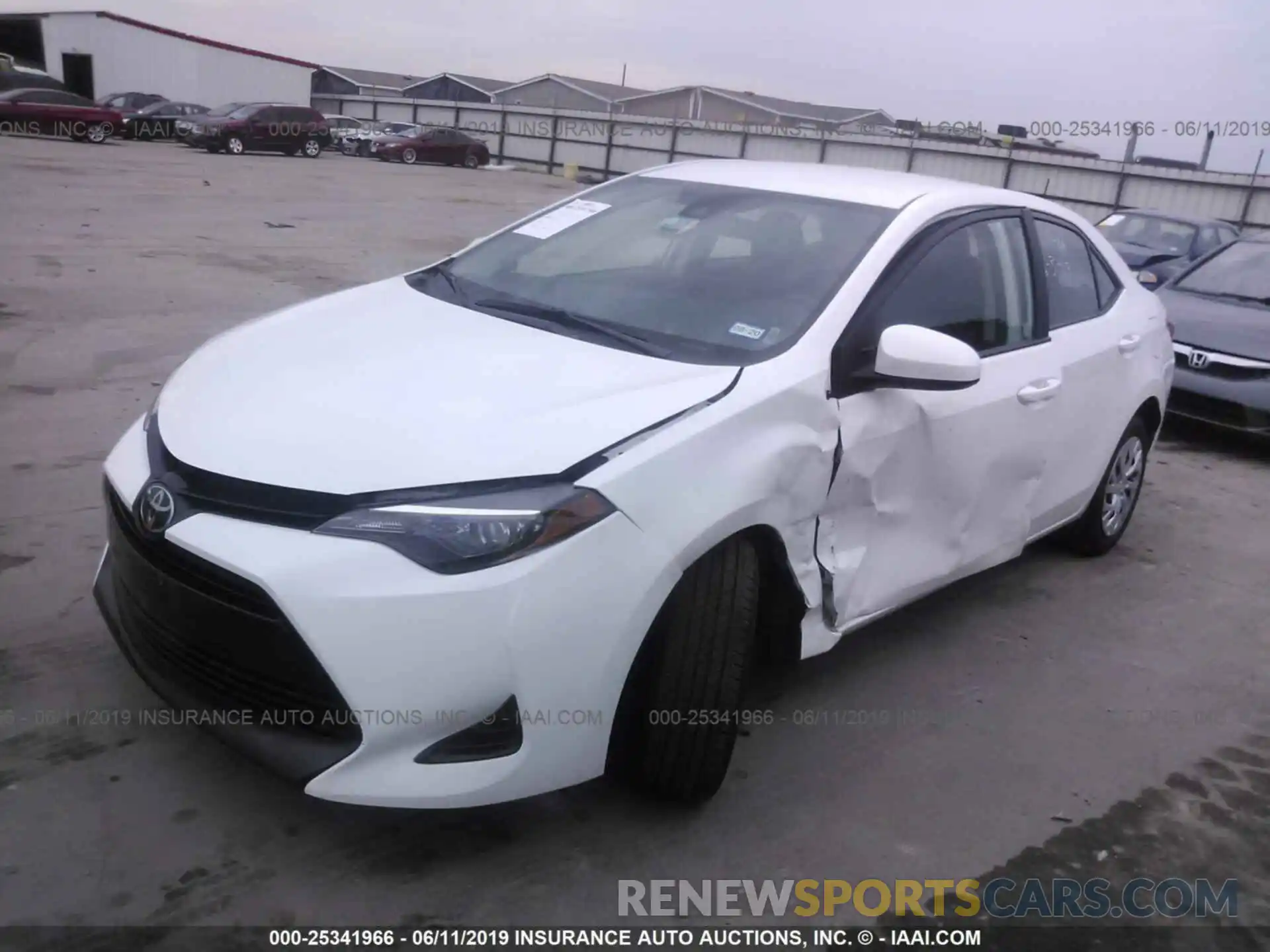 2 Photograph of a damaged car 5YFBURHE6KP886688 TOYOTA COROLLA 2019