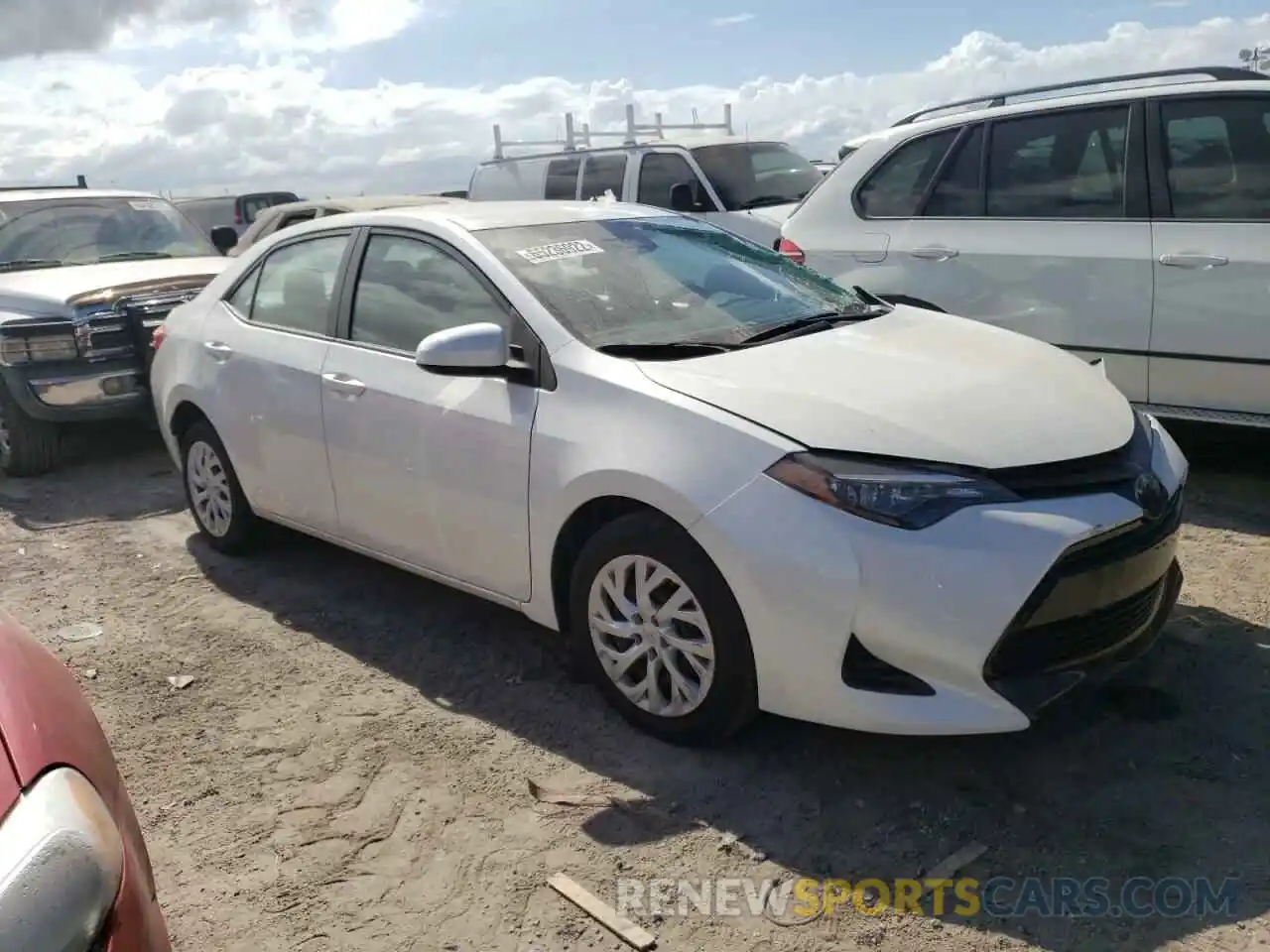 1 Photograph of a damaged car 5YFBURHE6KP886707 TOYOTA COROLLA 2019